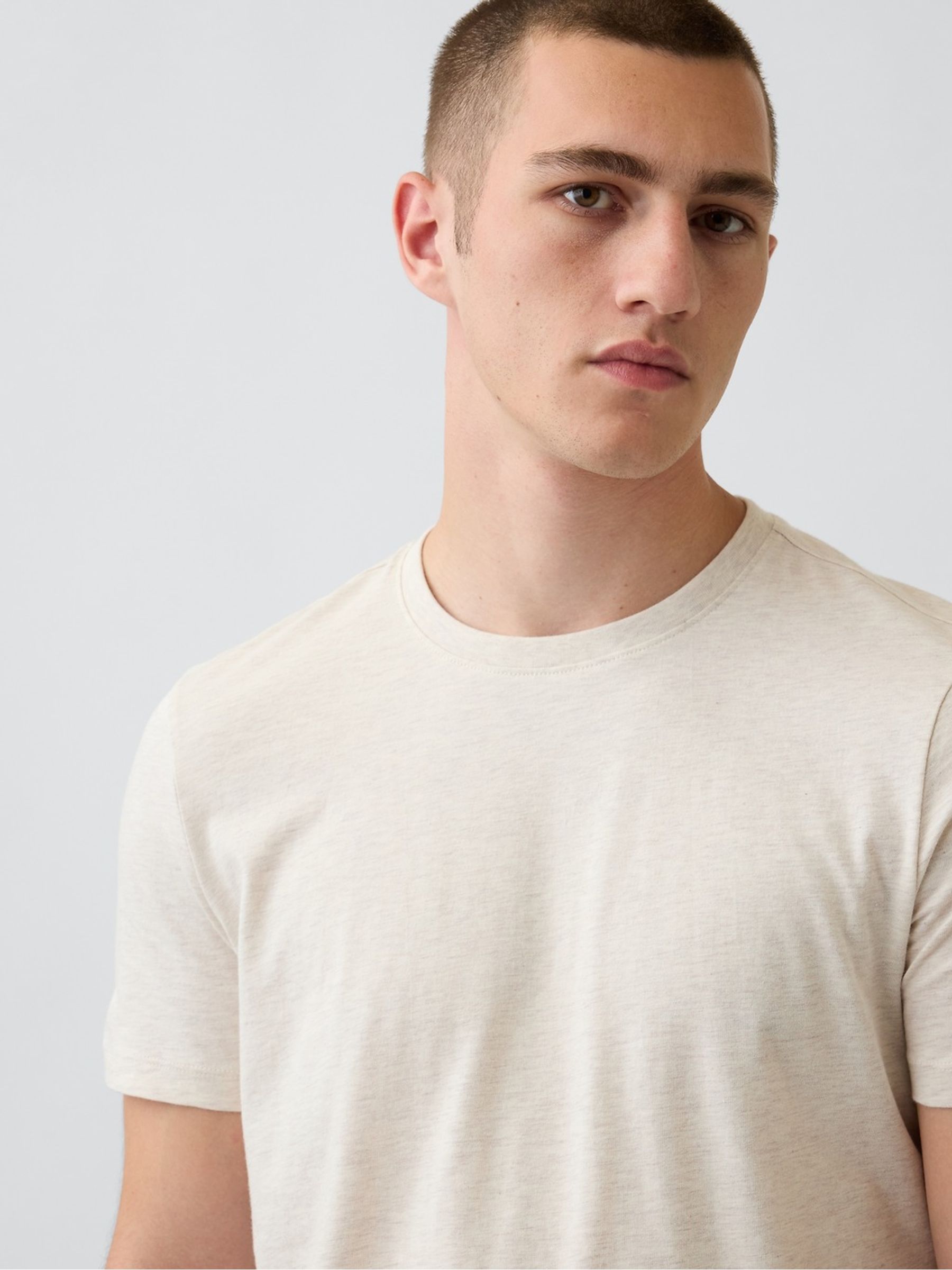 Cream Classic Short Sleeve T-Shirt - Image 4 of 5