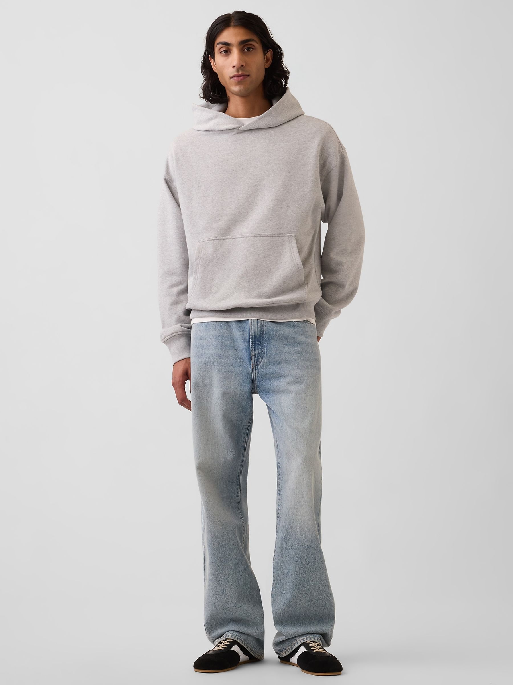Grey Heavyweight Oversized Hoodie - Image 3 of 4