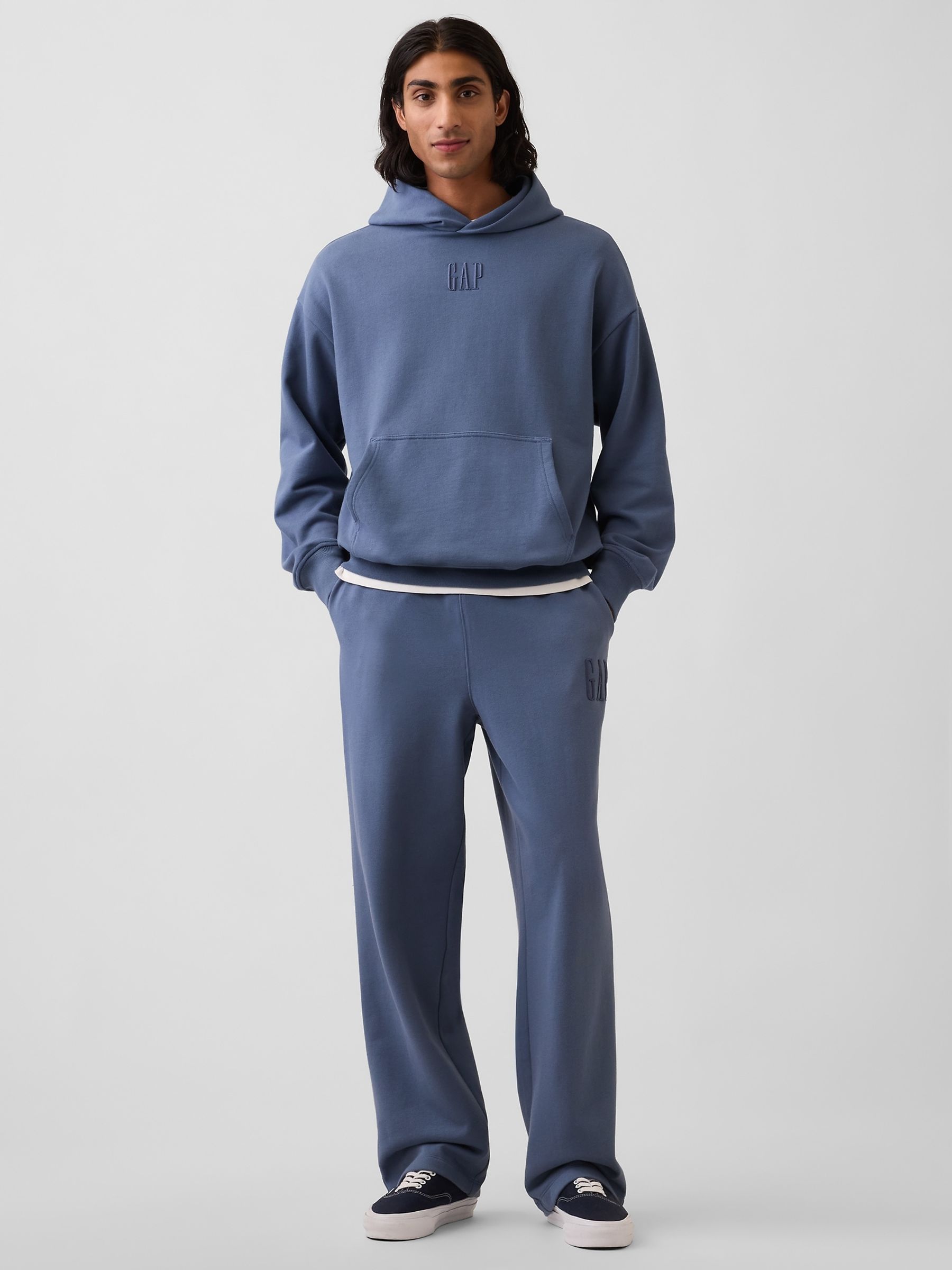 Blue Heavyweight Relaxed Logo Joggers - Image 3 of 4
