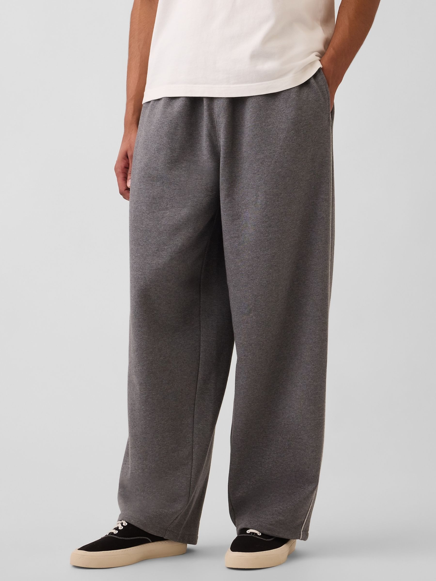 Grey Heavyweight Baggy Joggers - Image 1 of 4
