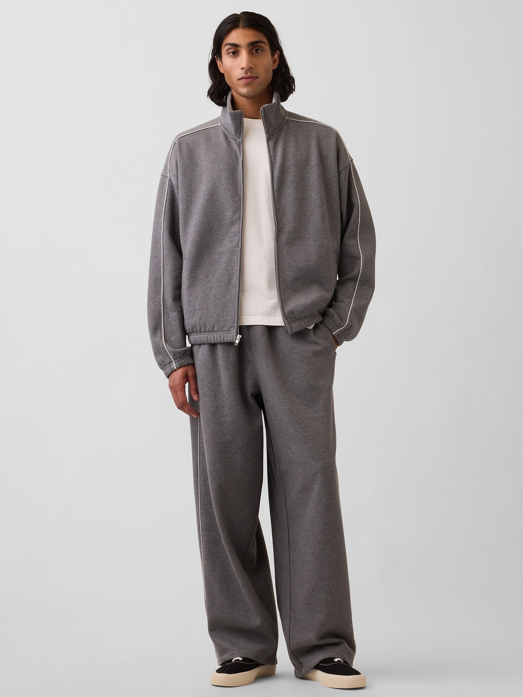 Grey Heavyweight Baggy Joggers - Image 3 of 4