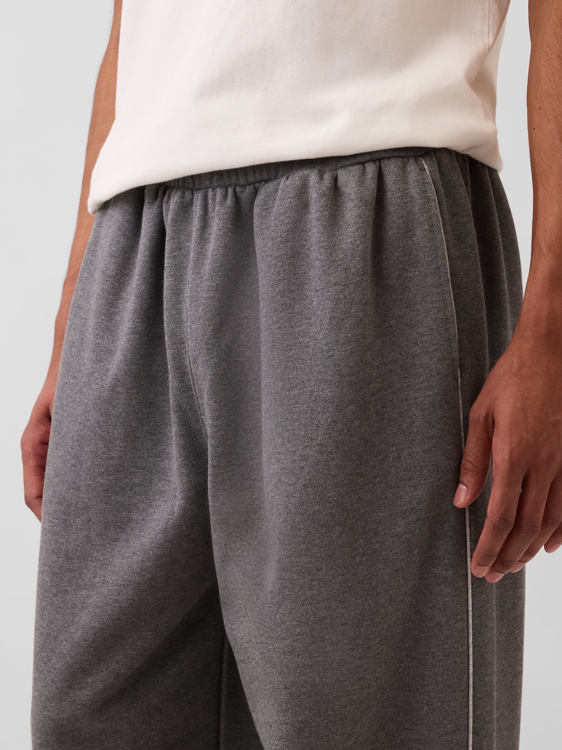 Grey Heavyweight Baggy Joggers - Image 4 of 4 Grey Heavyweight Baggy Joggers - Image 4 of 4