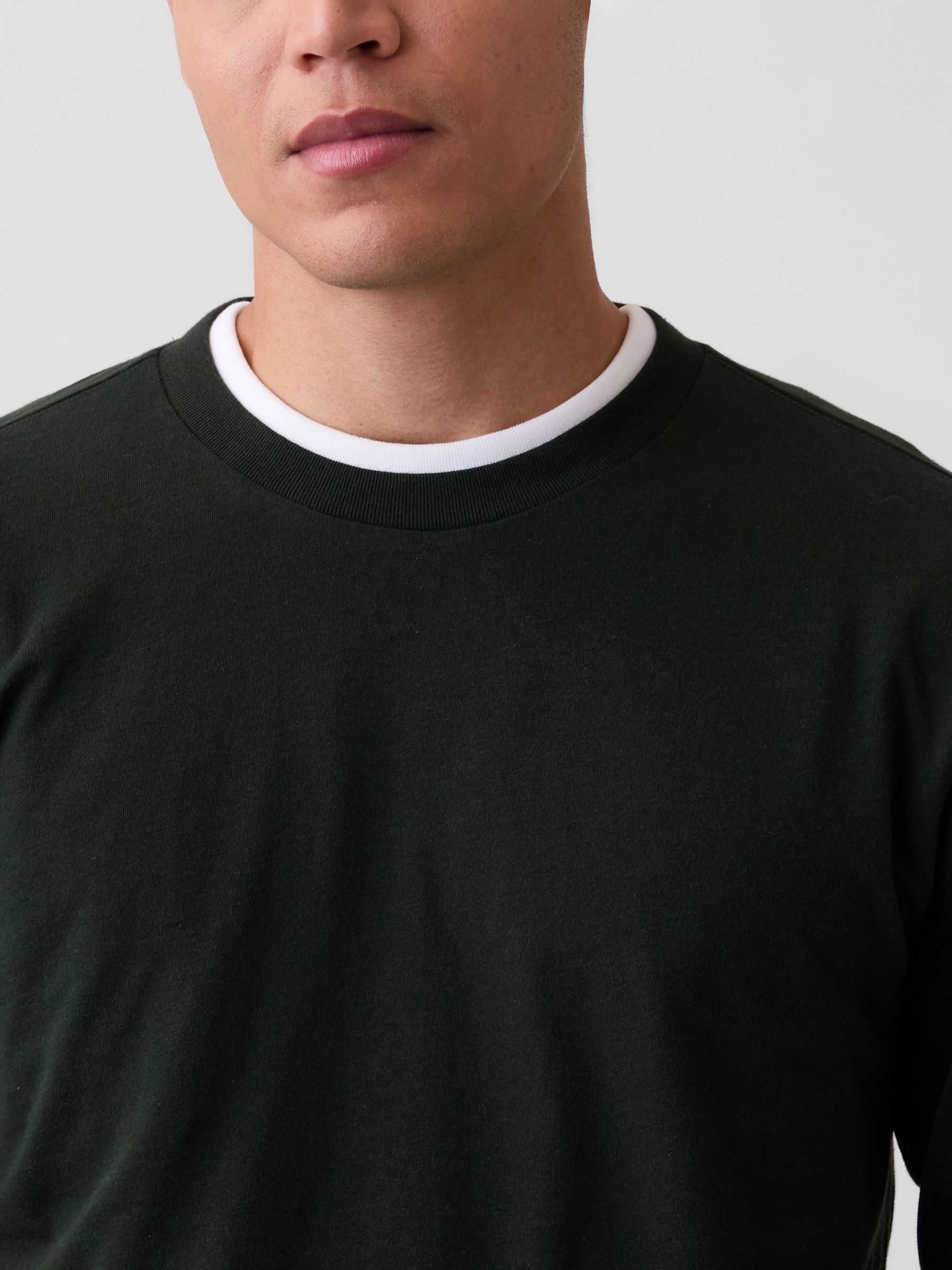 Dark Green Long Sleeve T-Shirt - Image 4 of 4