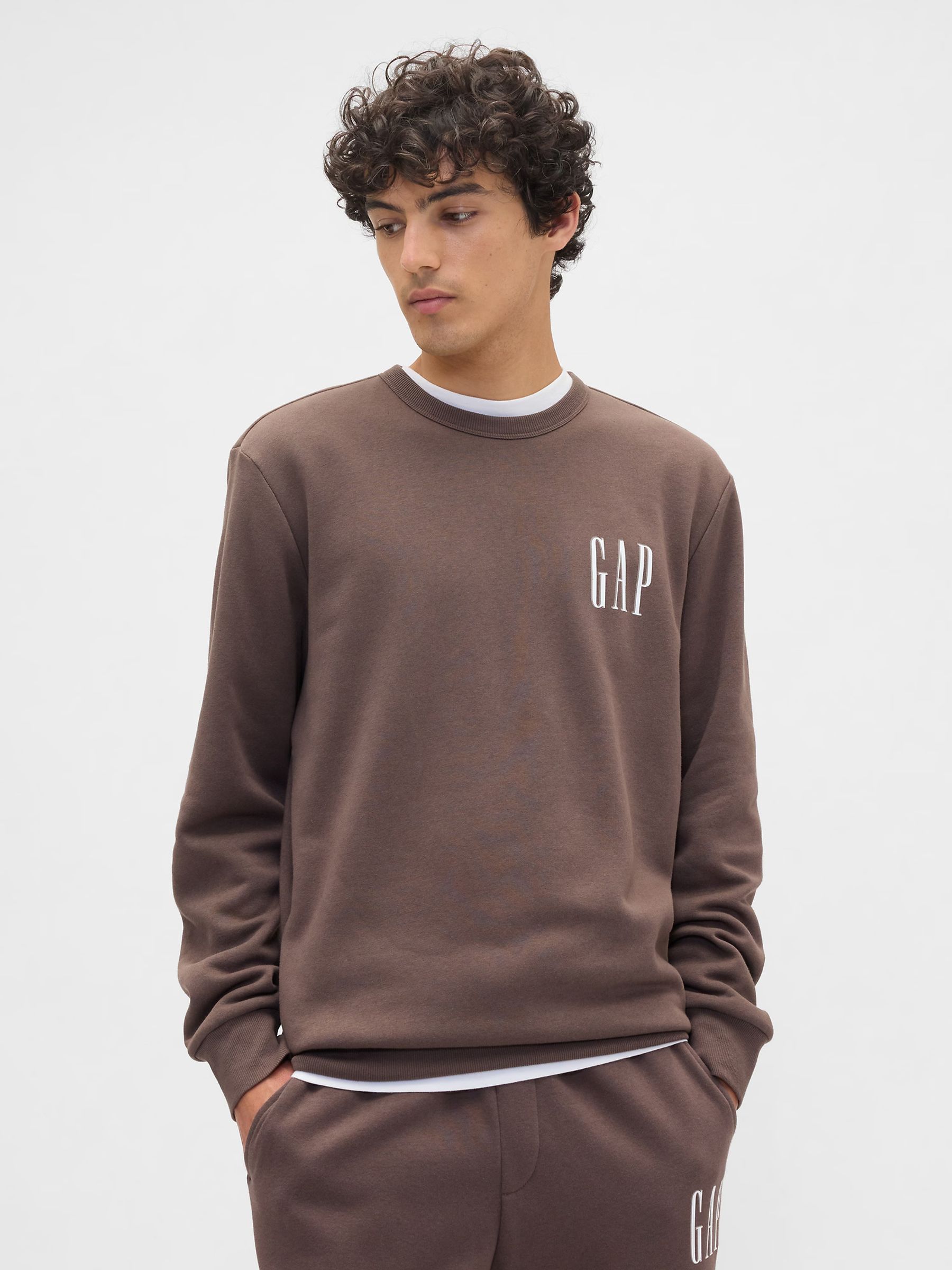 Brown Logo Sweatshirt - Image 1 of 4