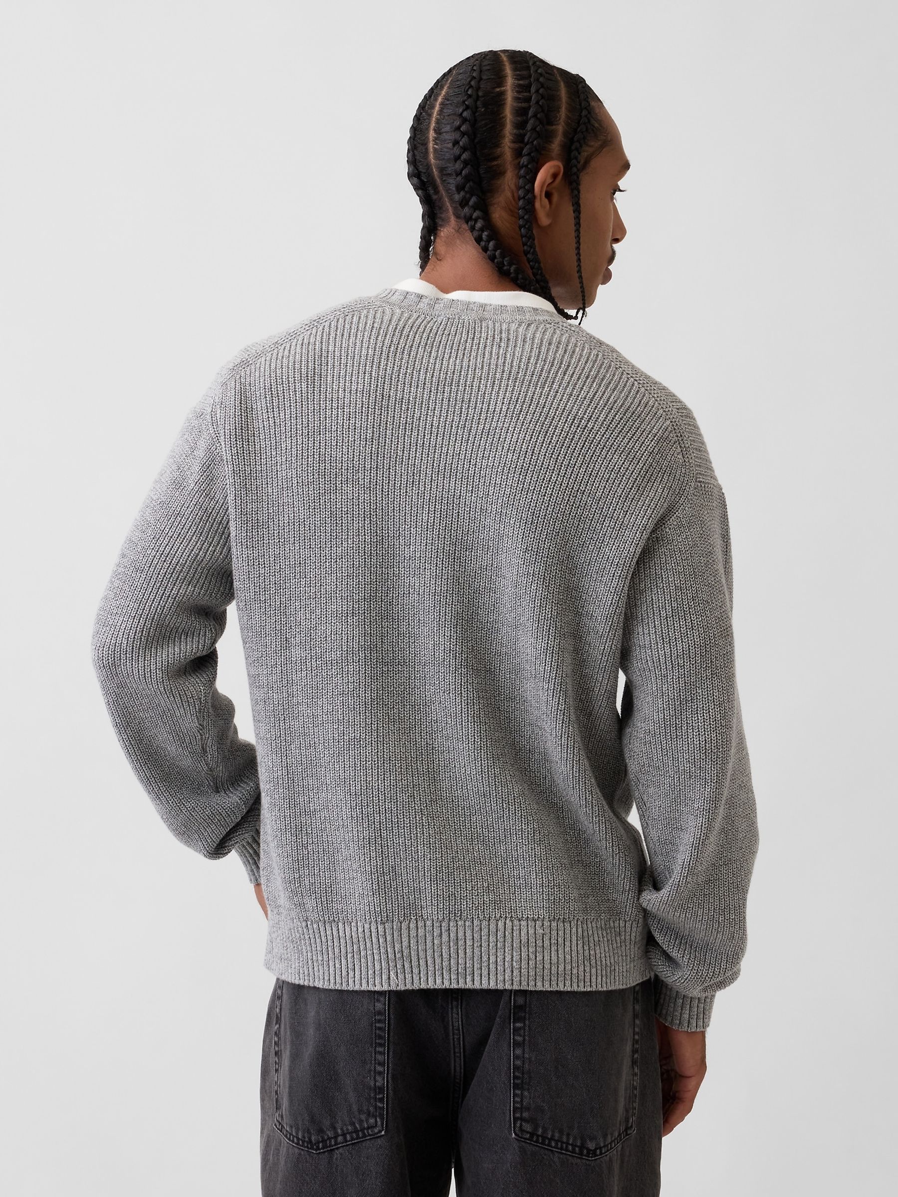 Grey Relaxed Shaker Jumper - Image 2 of 4
