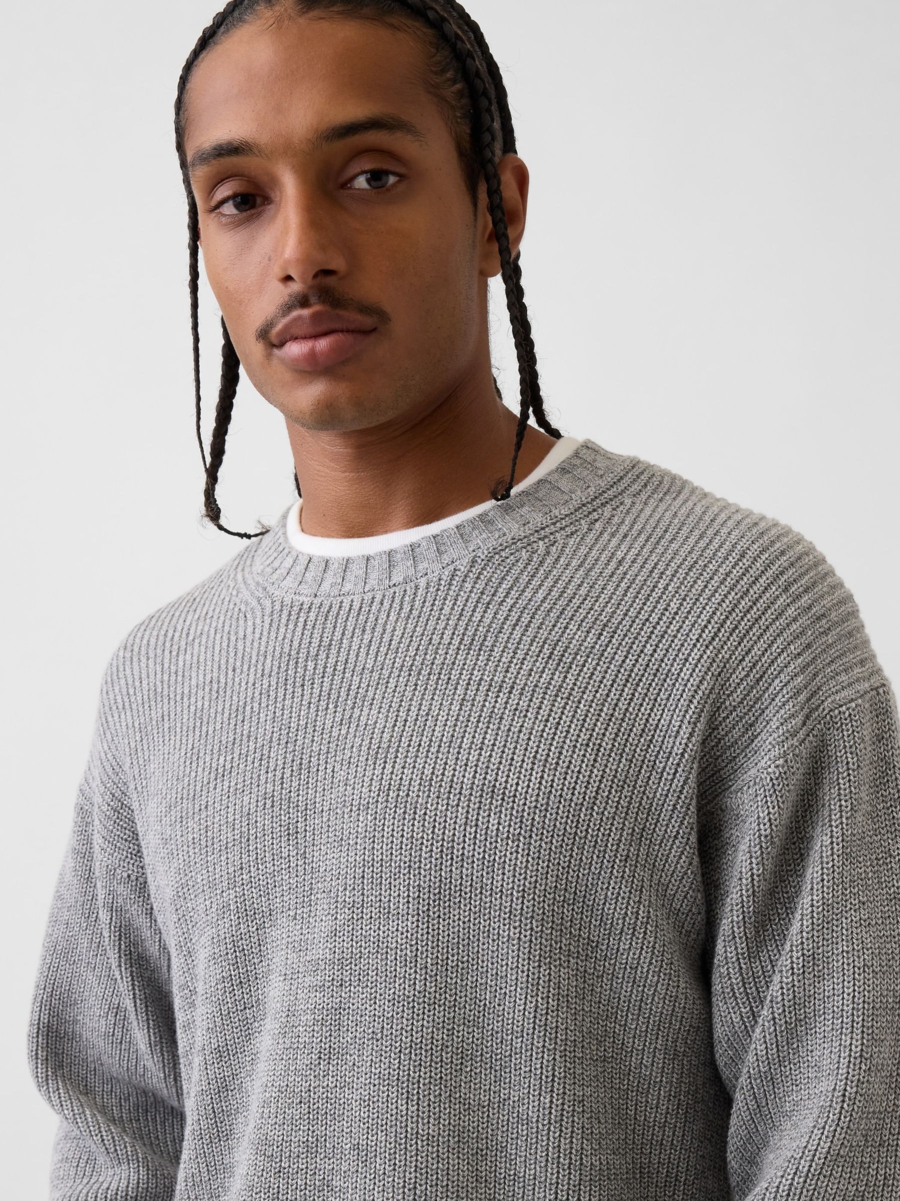Grey Relaxed Shaker Jumper - Image 4 of 4