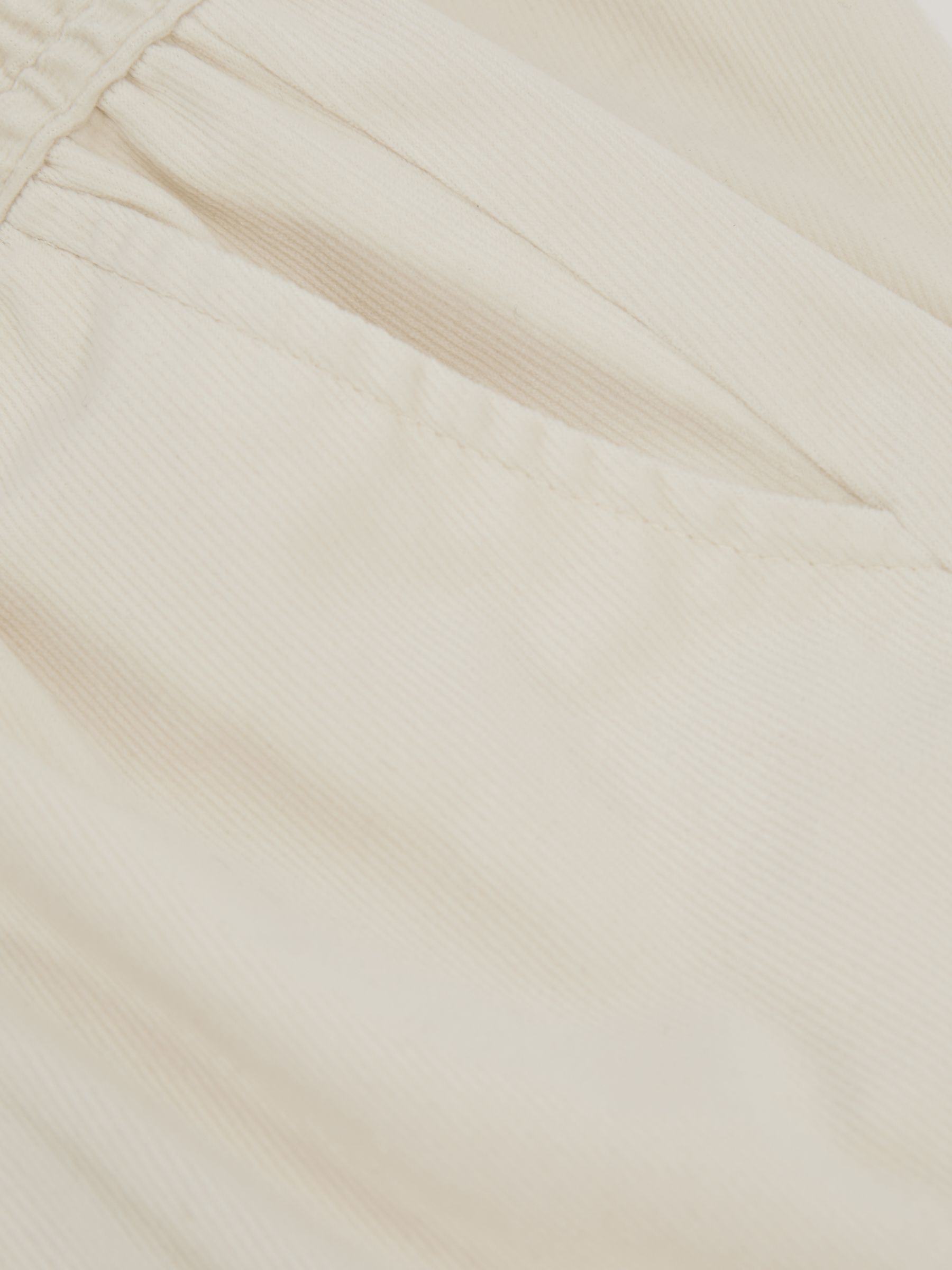 9-13 yrs Corduroy Drawstring Trousers in Off White - Image 3 of 3