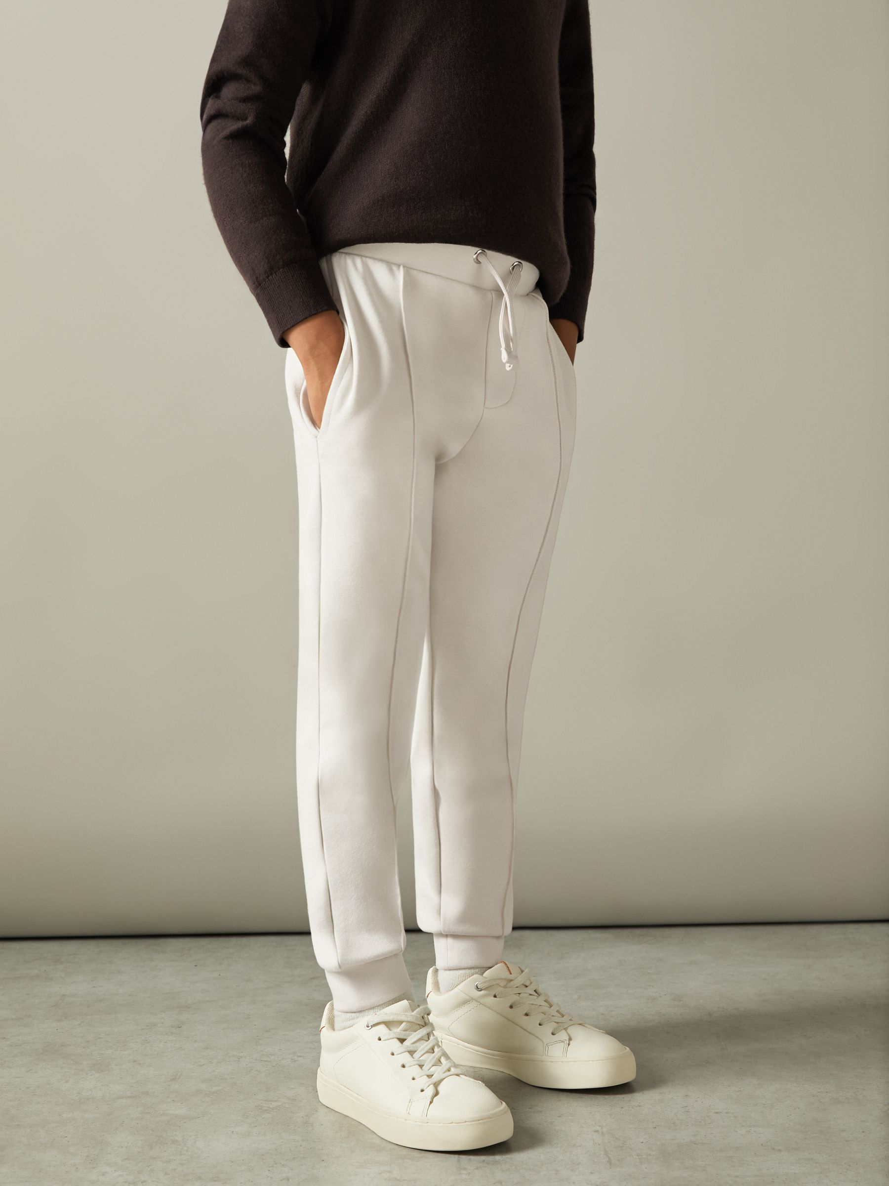 13-14 yrs Relaxed Drawstring Joggers in Taupe - Image 3 of 4