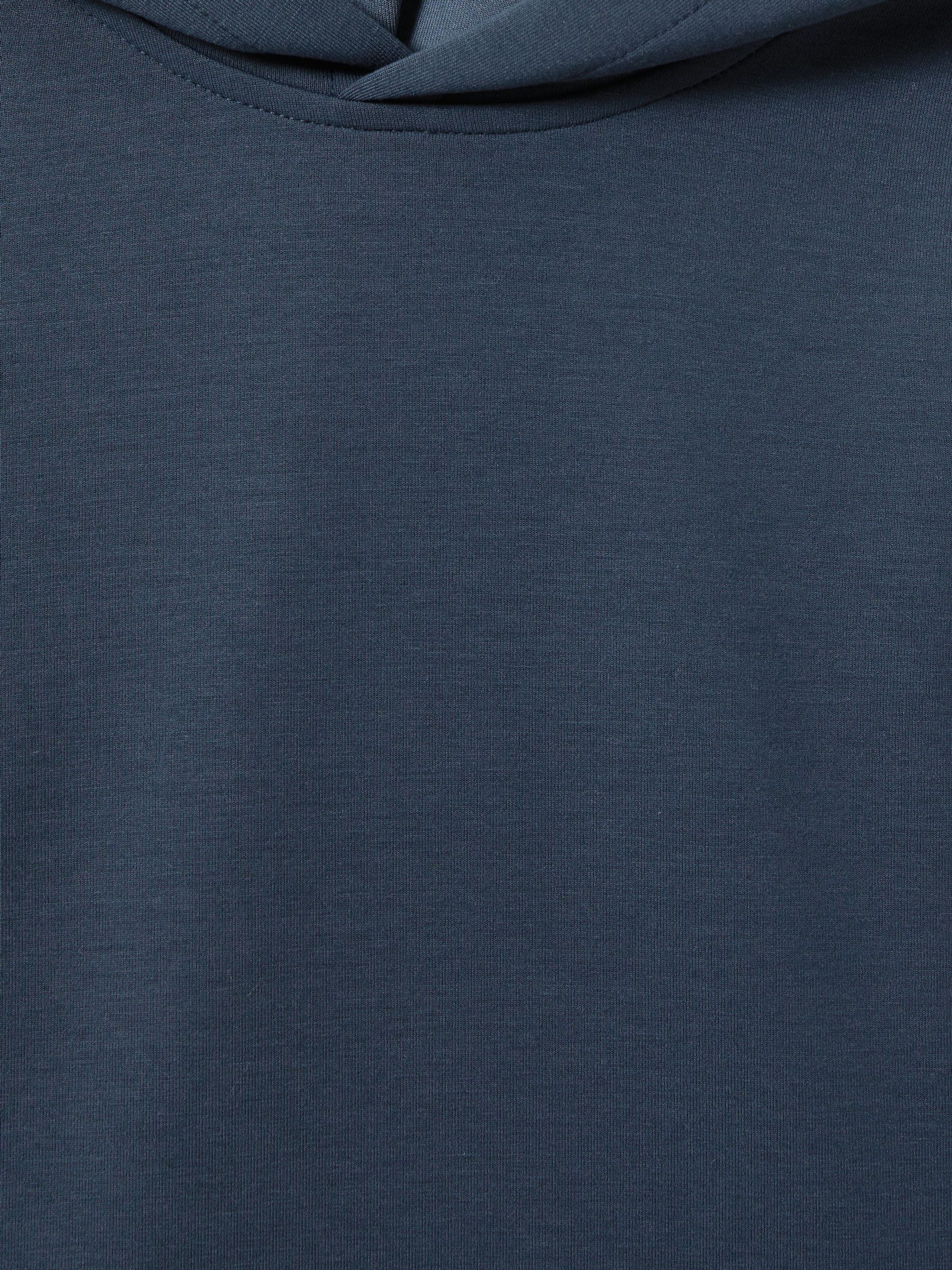 13-14 yrs Interlock Jersey Hoodie in Dark Diesel Blue - Image 3 of 3