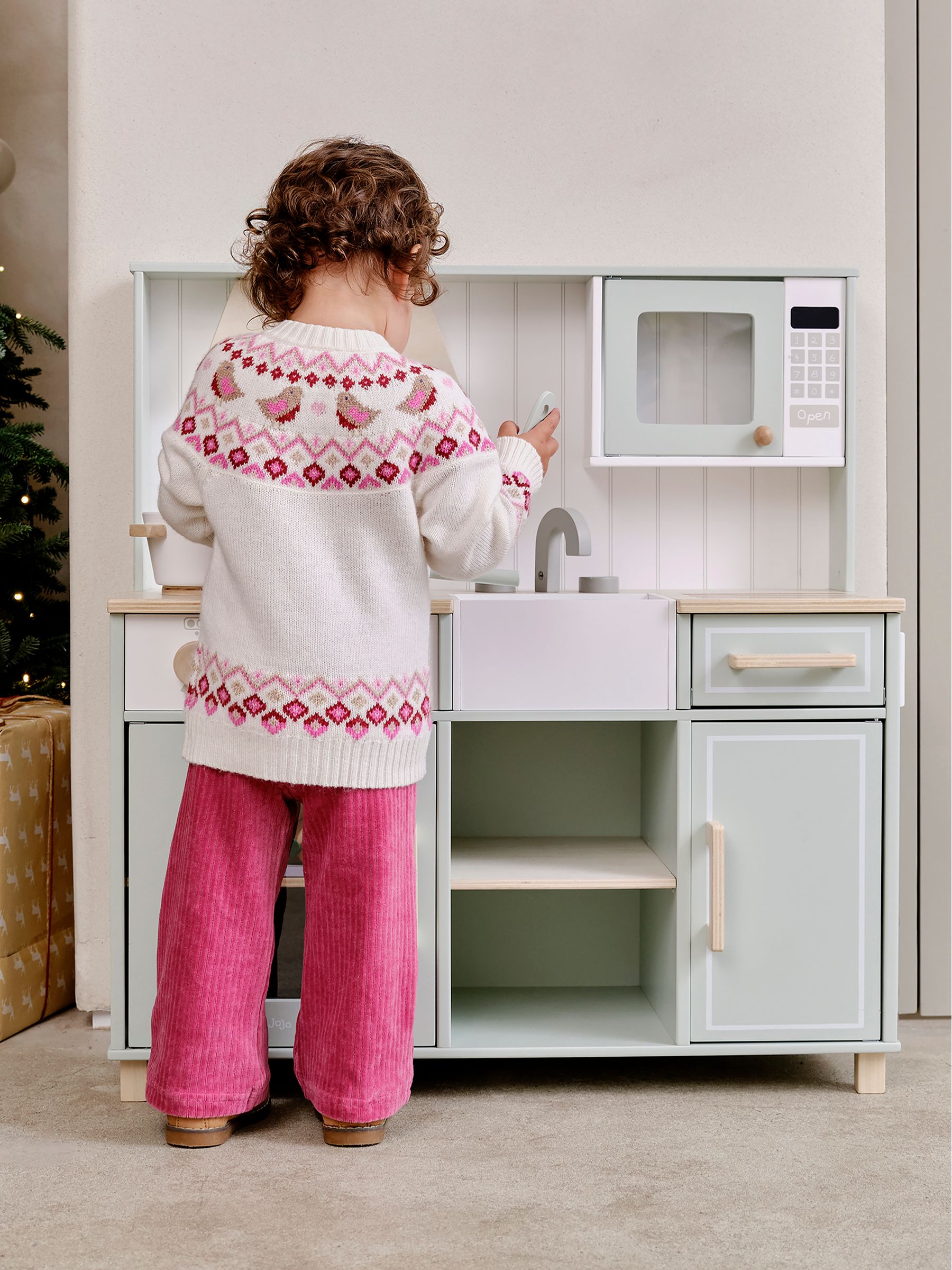 Sage Green Henley Wooden Play Kitchen - Image 3 of 9