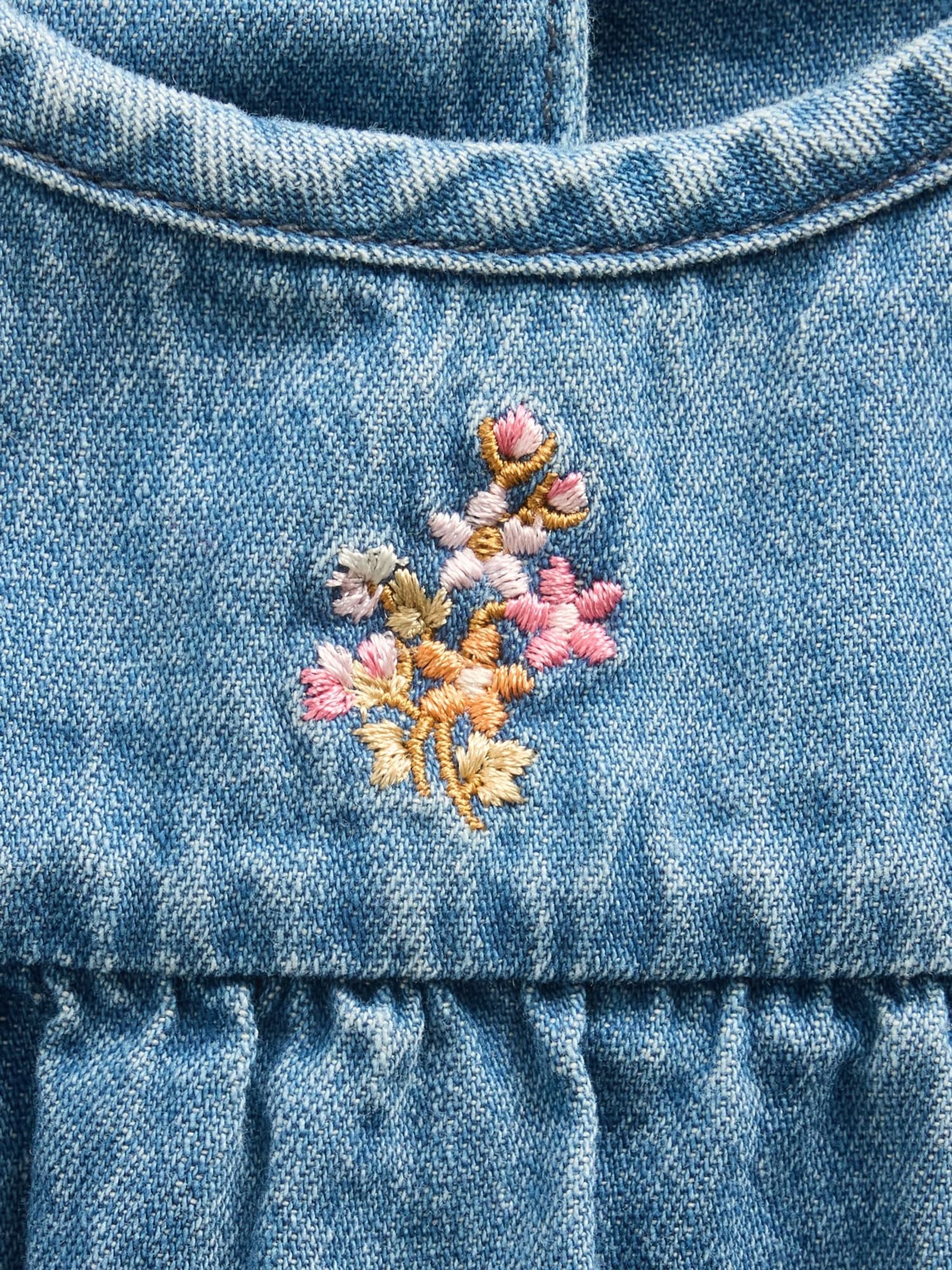 Medium Wash/Pink Denim Outfit Set - Image 3 of 3