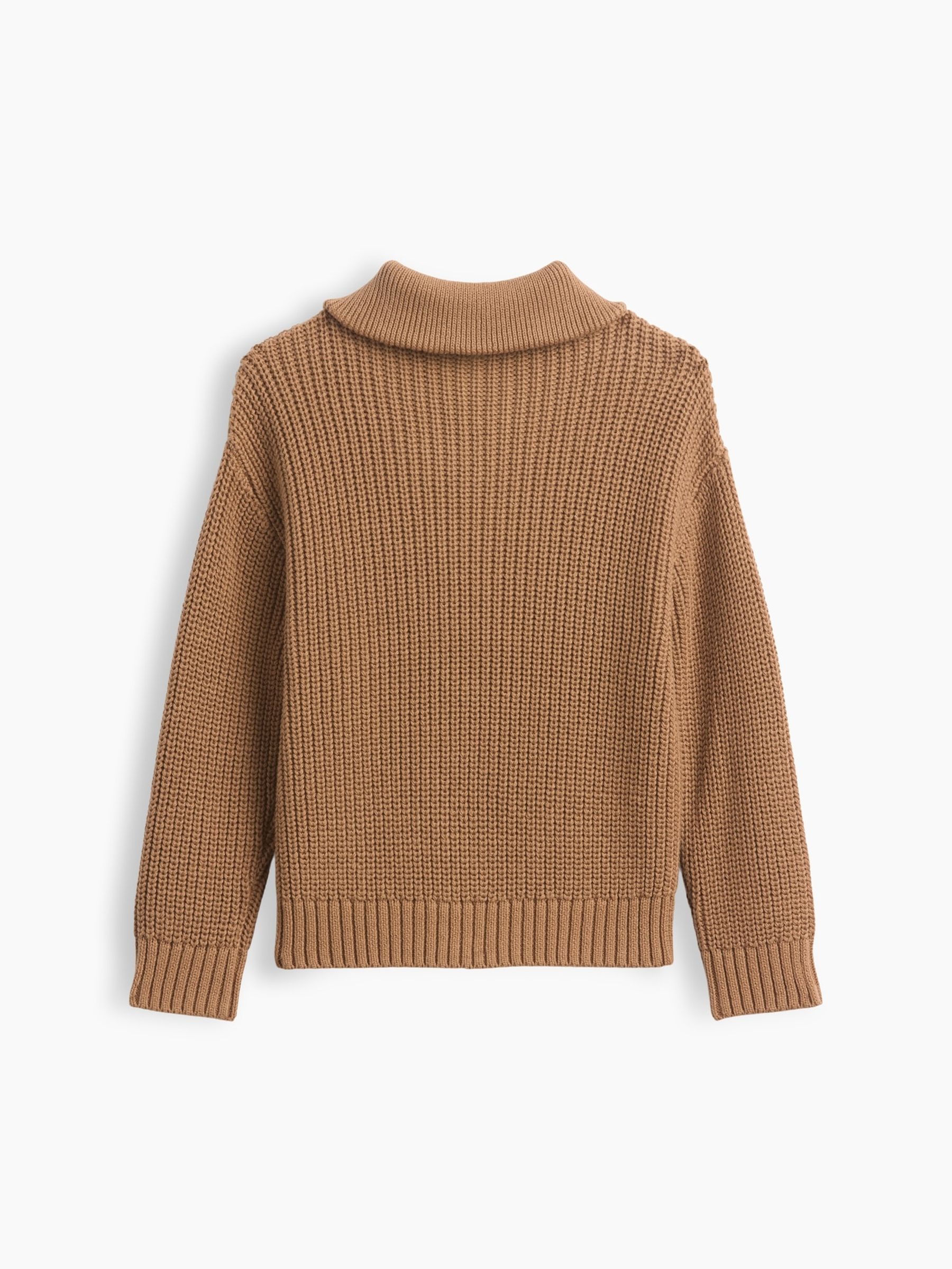 Brown Quarter-Zip Jumper - Image 2 of 2