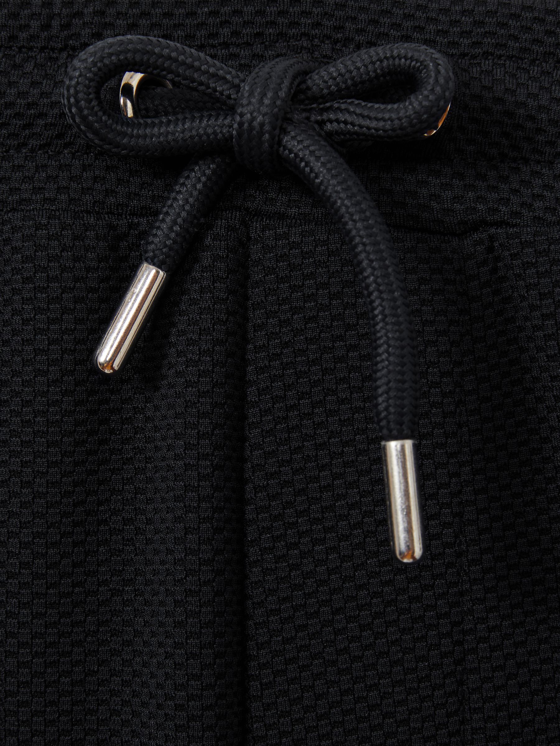 Textured Drawstring Shorts in Navy - Image 5 of 5