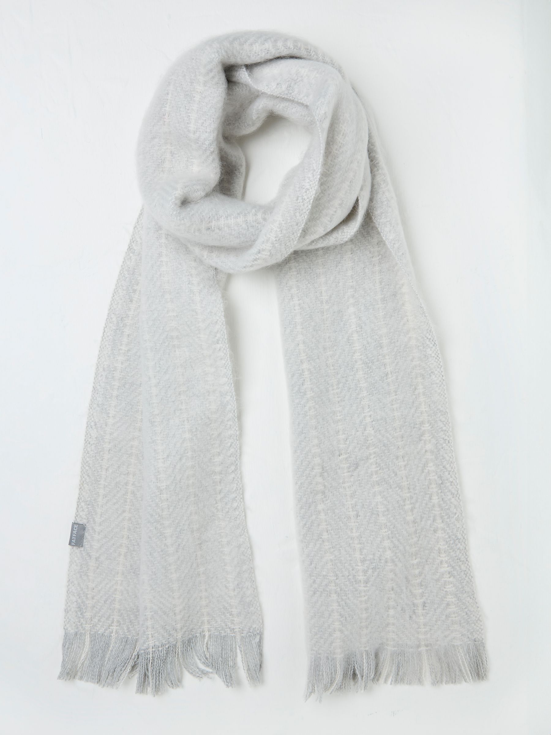 Grey Stitch Detail Scarf - Image 1 of 2