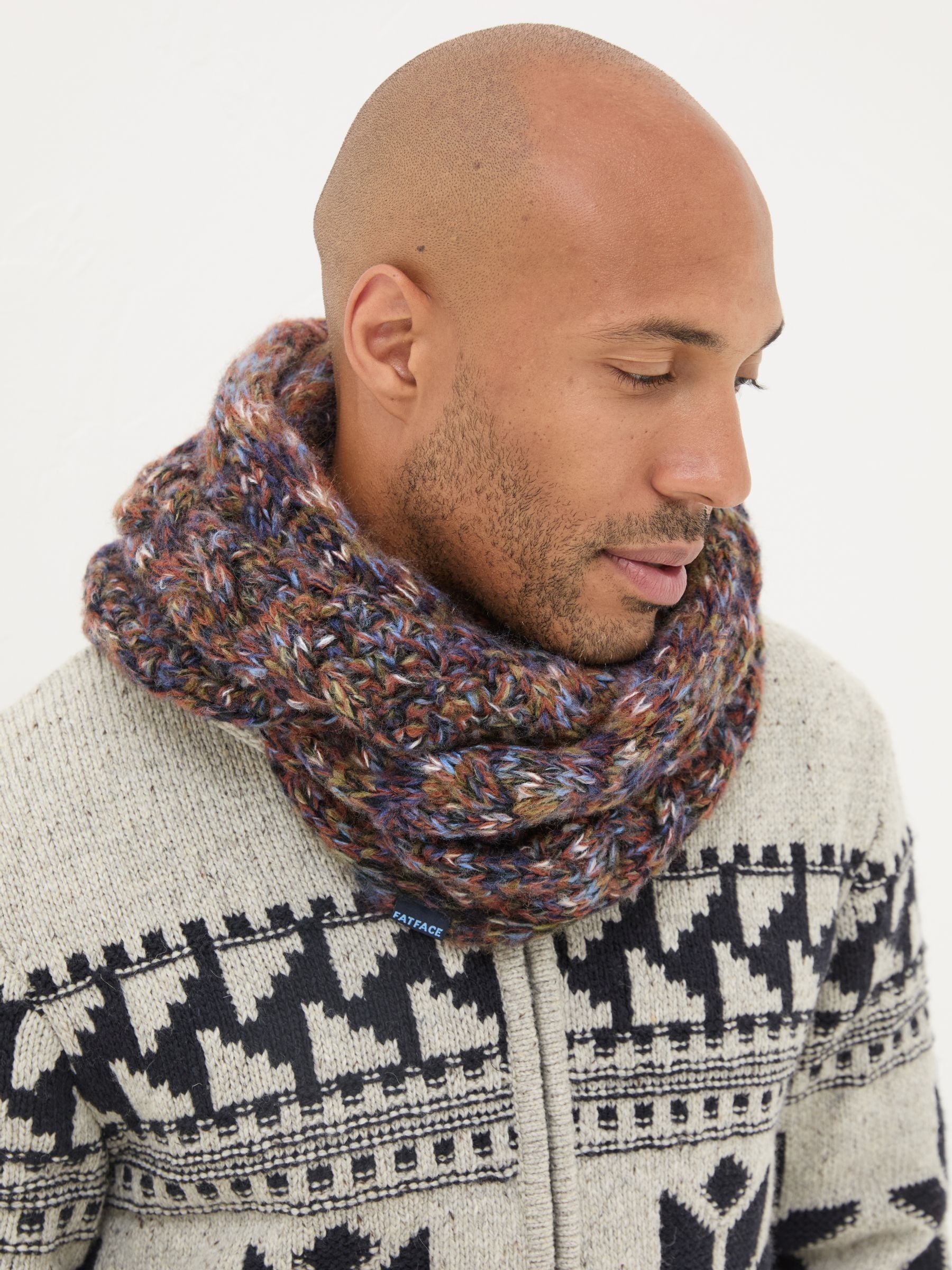 Navy Twist Snood - Image 2 of 3
