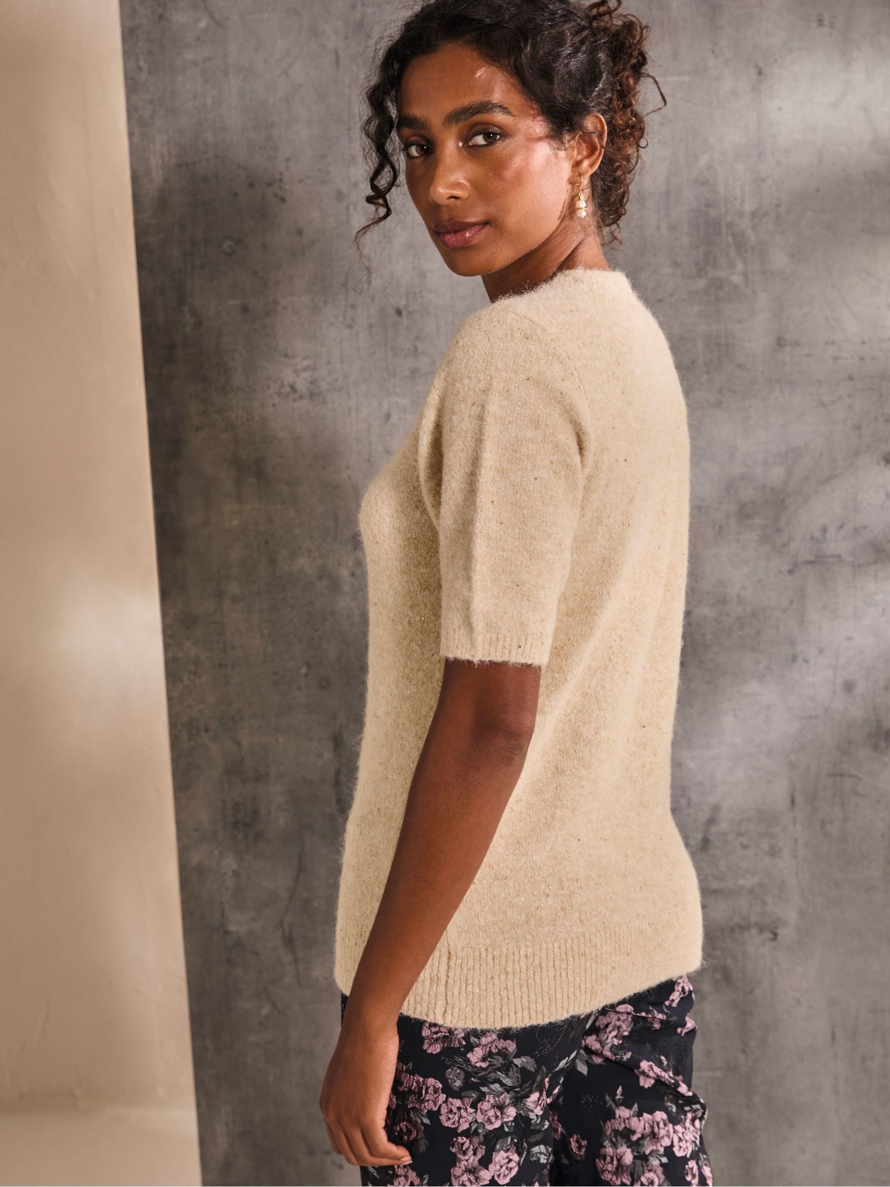 Gold Clemence Knitted Top - Image 2 of 6