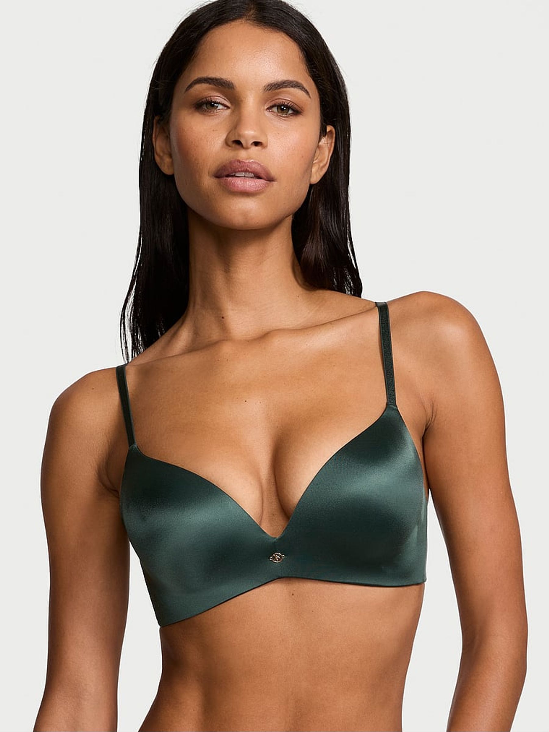 Botanical Green So Obsessed Non Wired Push Up Bra - Image 1 of 3