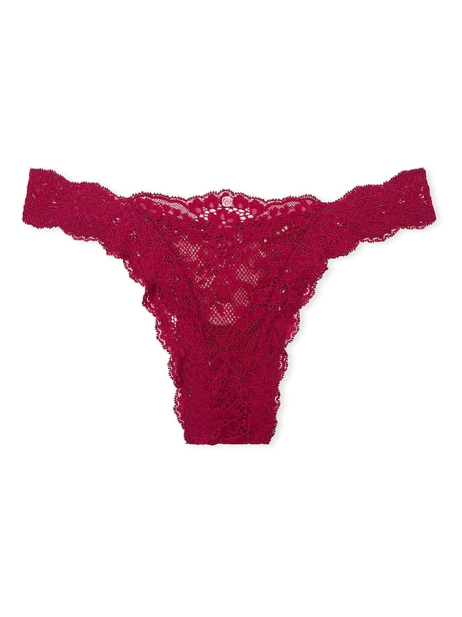 Campari Red Brazilian Lace Knickers - Image 4 of 4