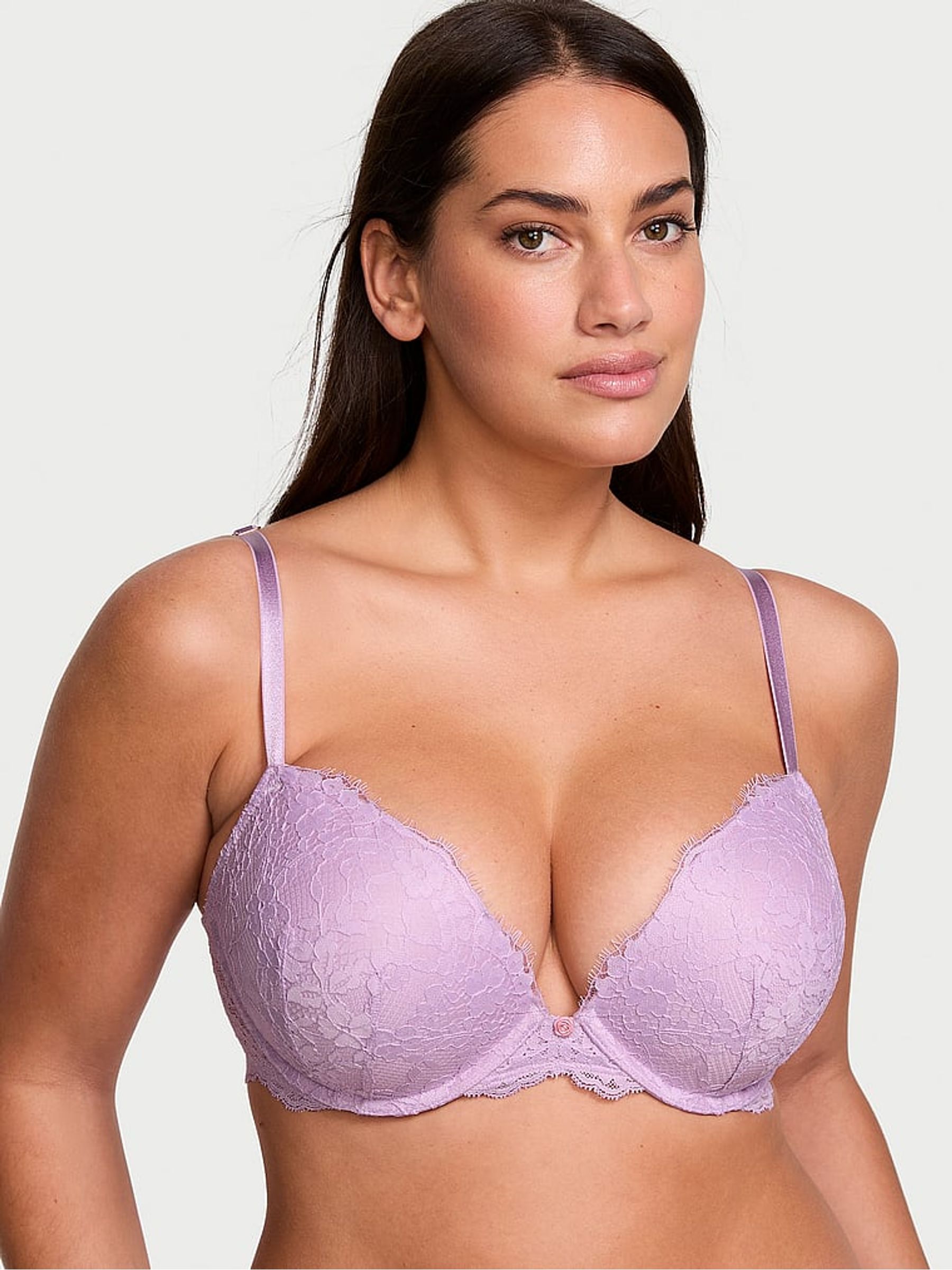 Lilac Purple Push Up Bra - Image 1 of 4