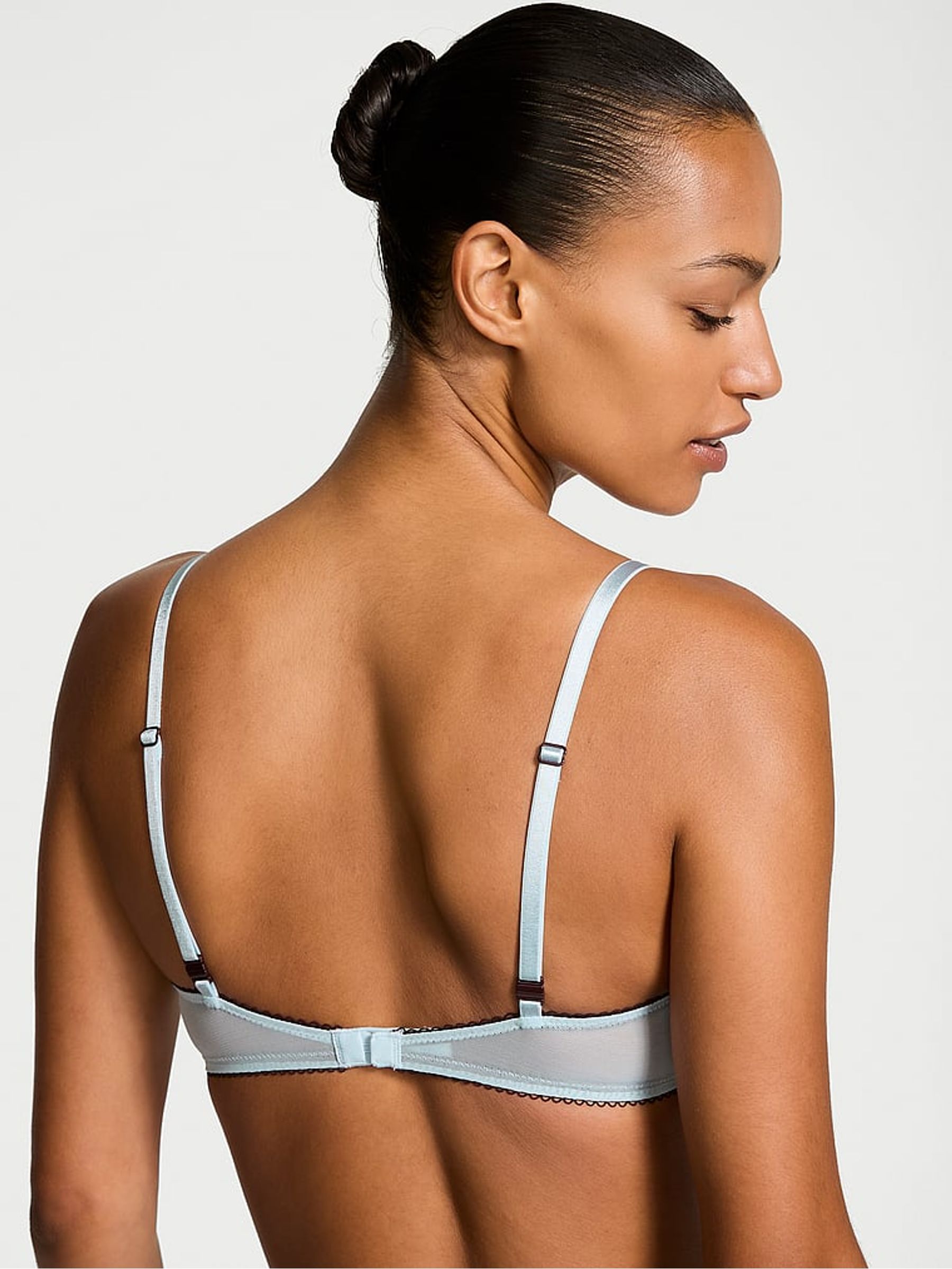 Light Blue Unlined Demi Bra - Image 2 of 3
