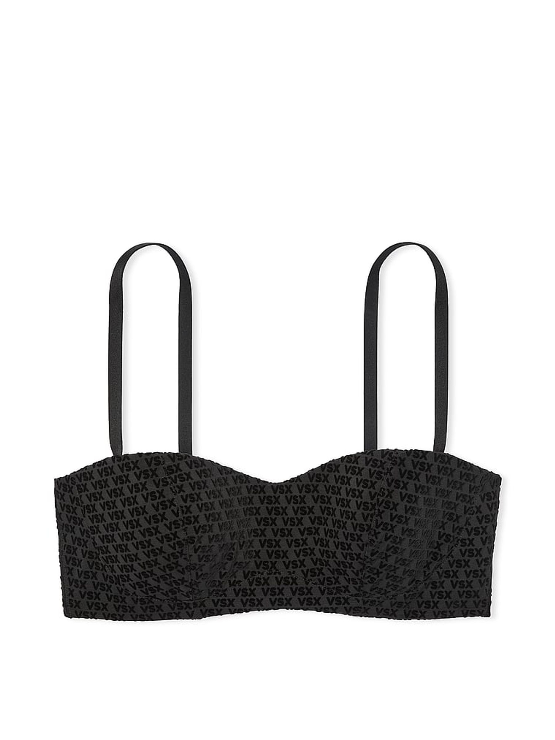 Black Balcony Elevate™ Logo Mesh Low Support Sports Bra - Image 3 of 3