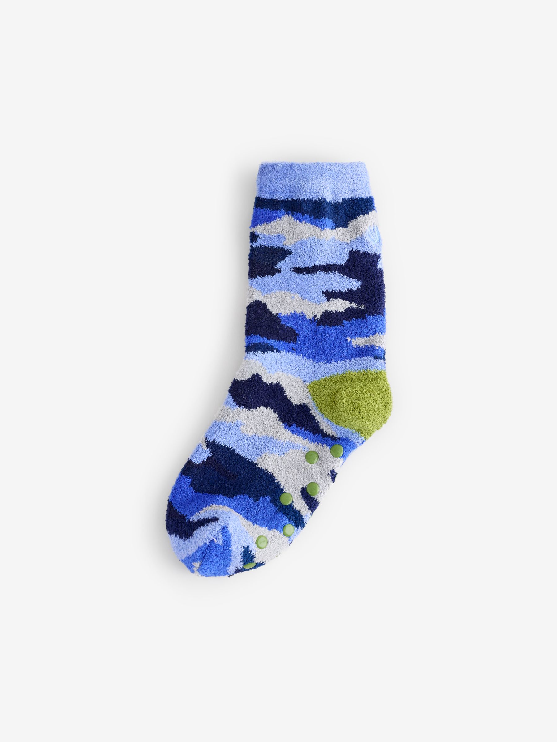 Blue Camo Fluffy Socks - Image 1 of 1