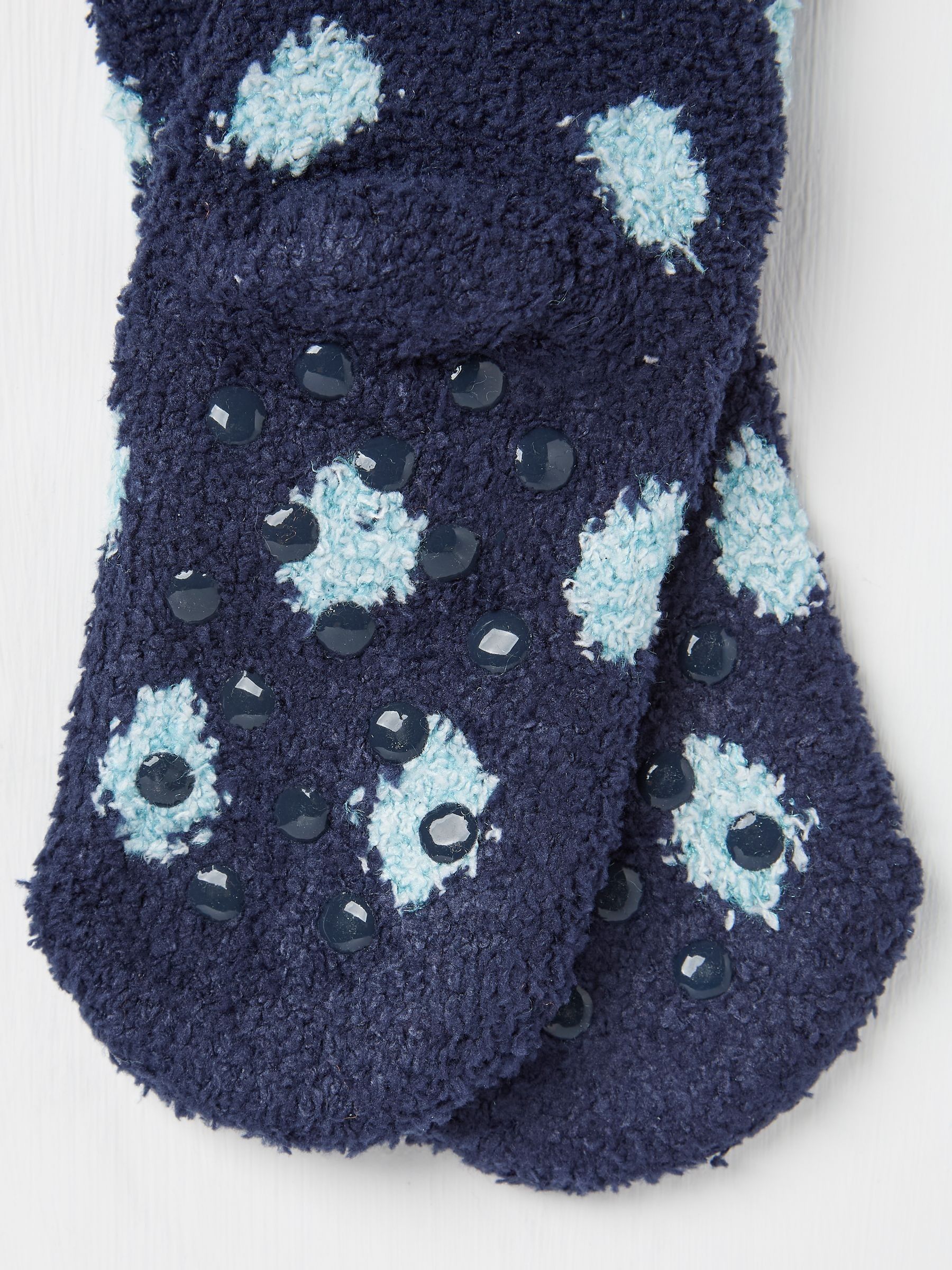 Navy Penguin Fluffy Socks - Image 2 of 2