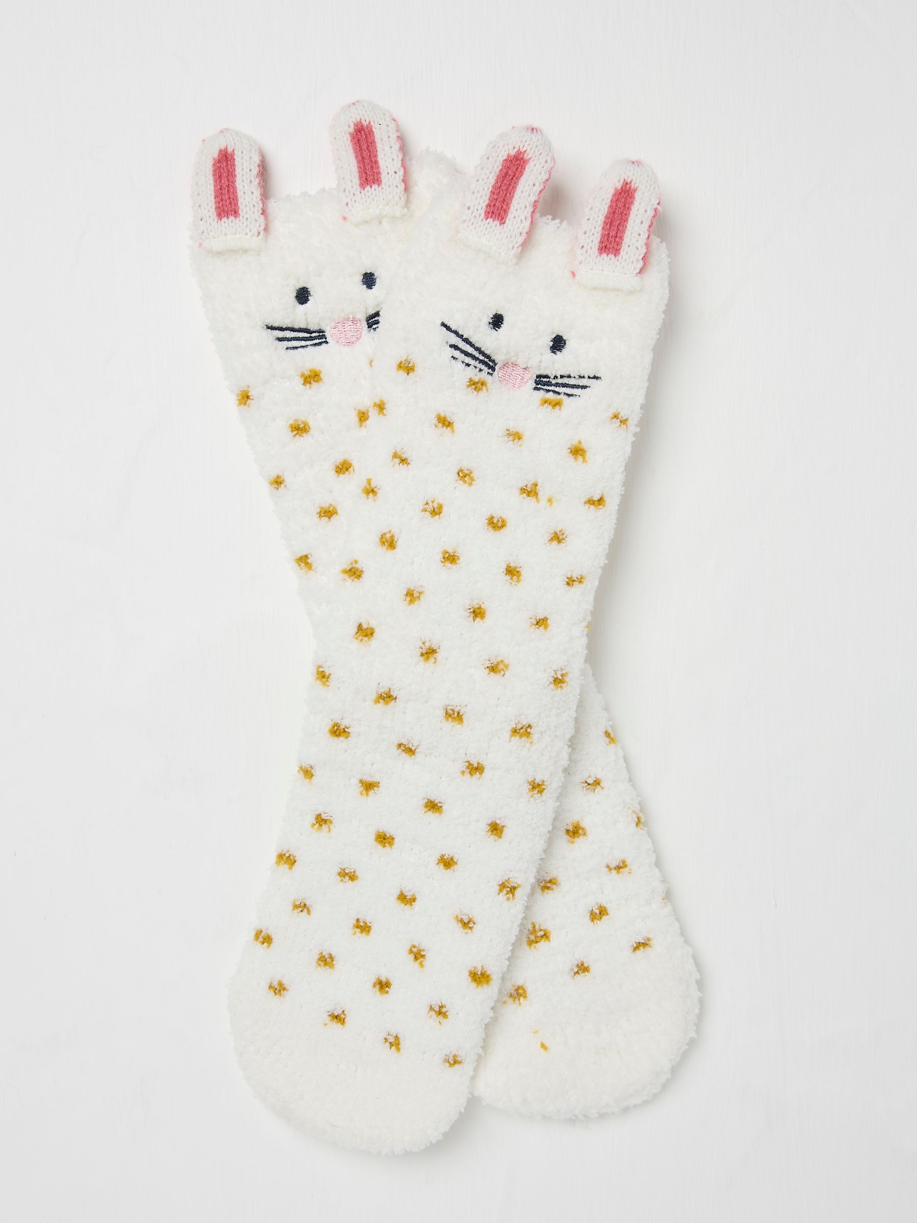 White Rabbit Fluffy Socks - Image 1 of 3