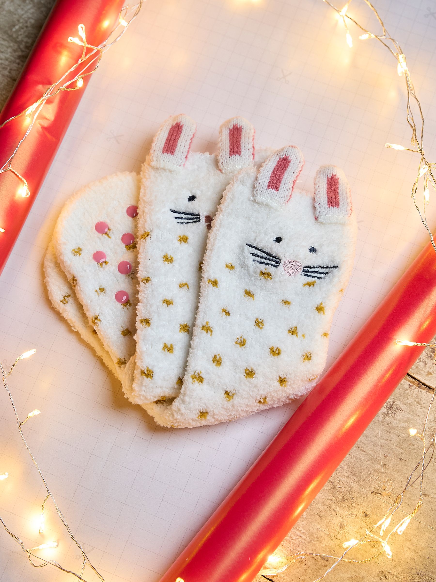 White Rabbit Fluffy Socks - Image 3 of 3