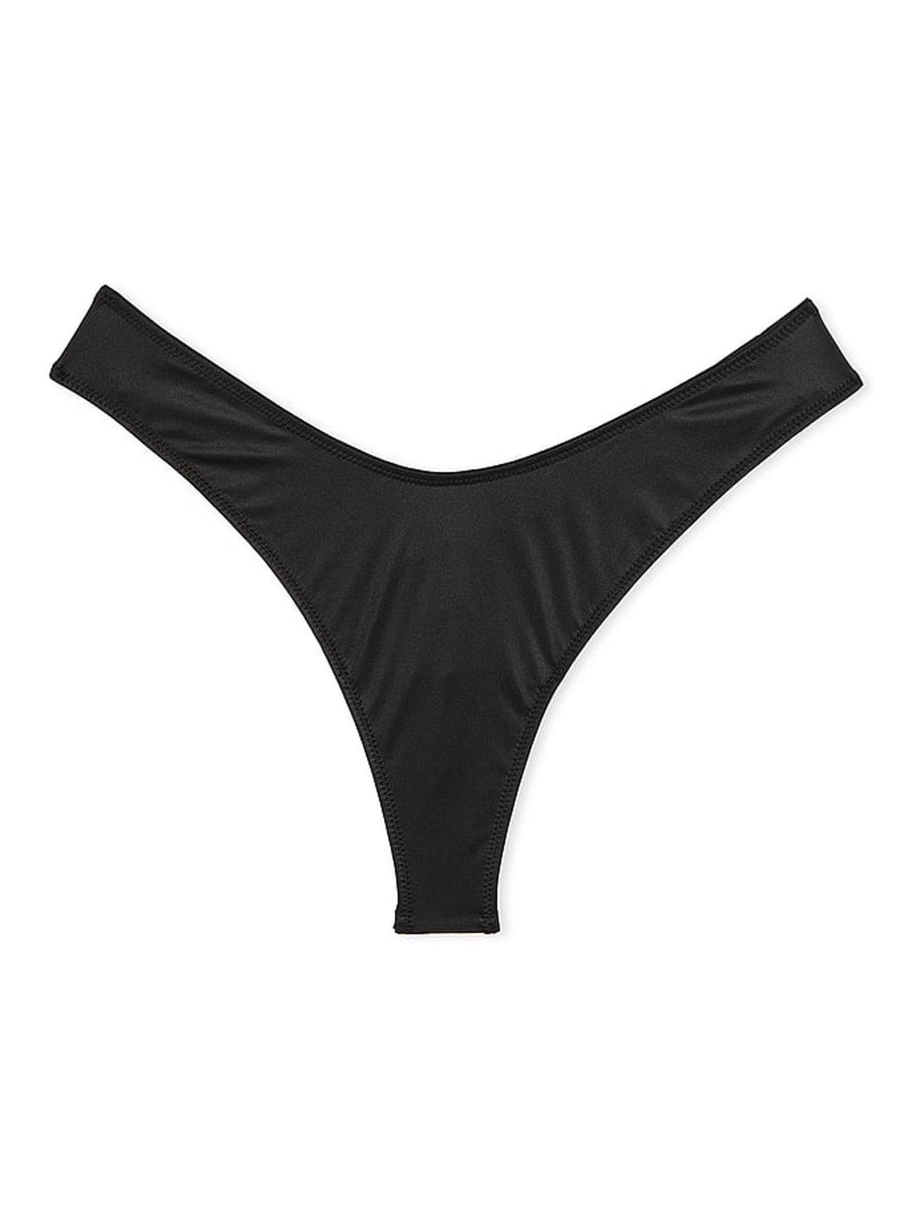 Black Star Hardware Thong Open Back Knickers - Image 3 of 4