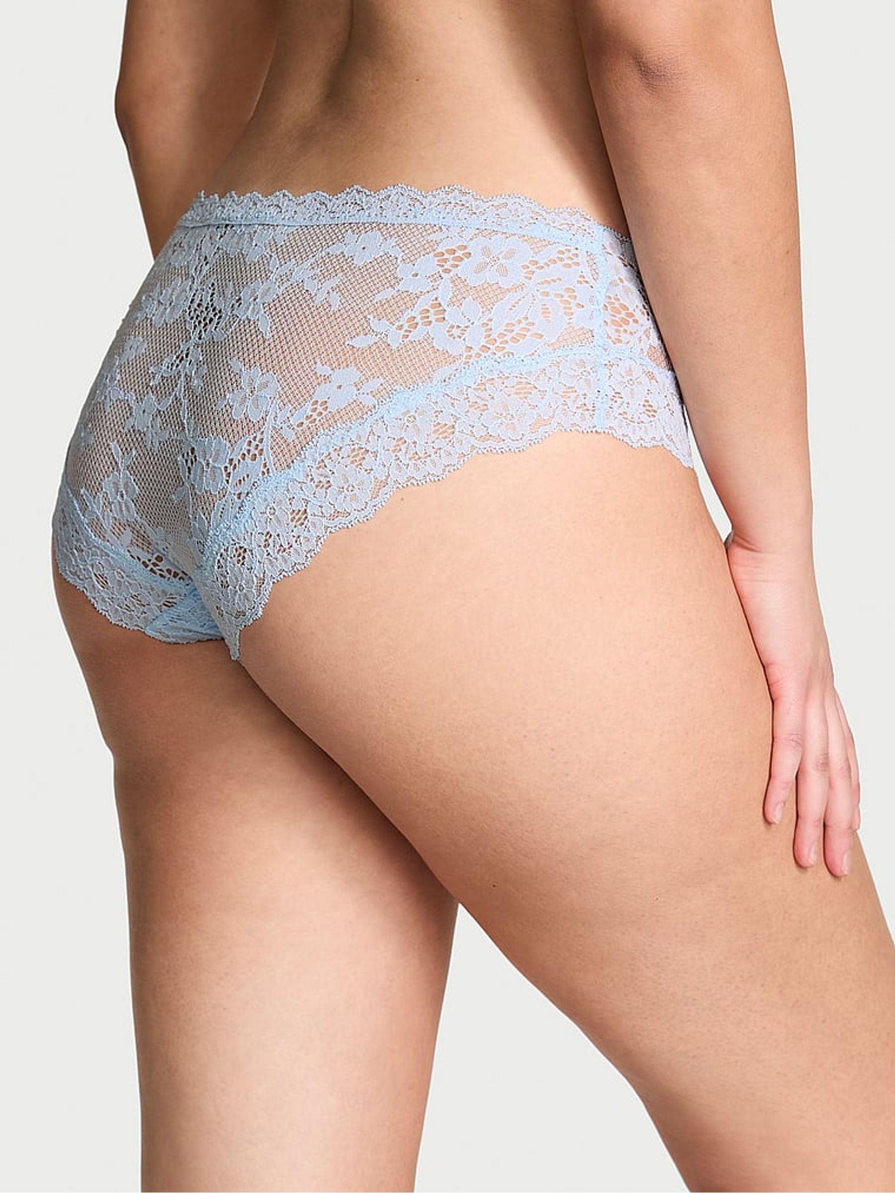 Light Blue Hipster Lace Knickers - Image 2 of 4