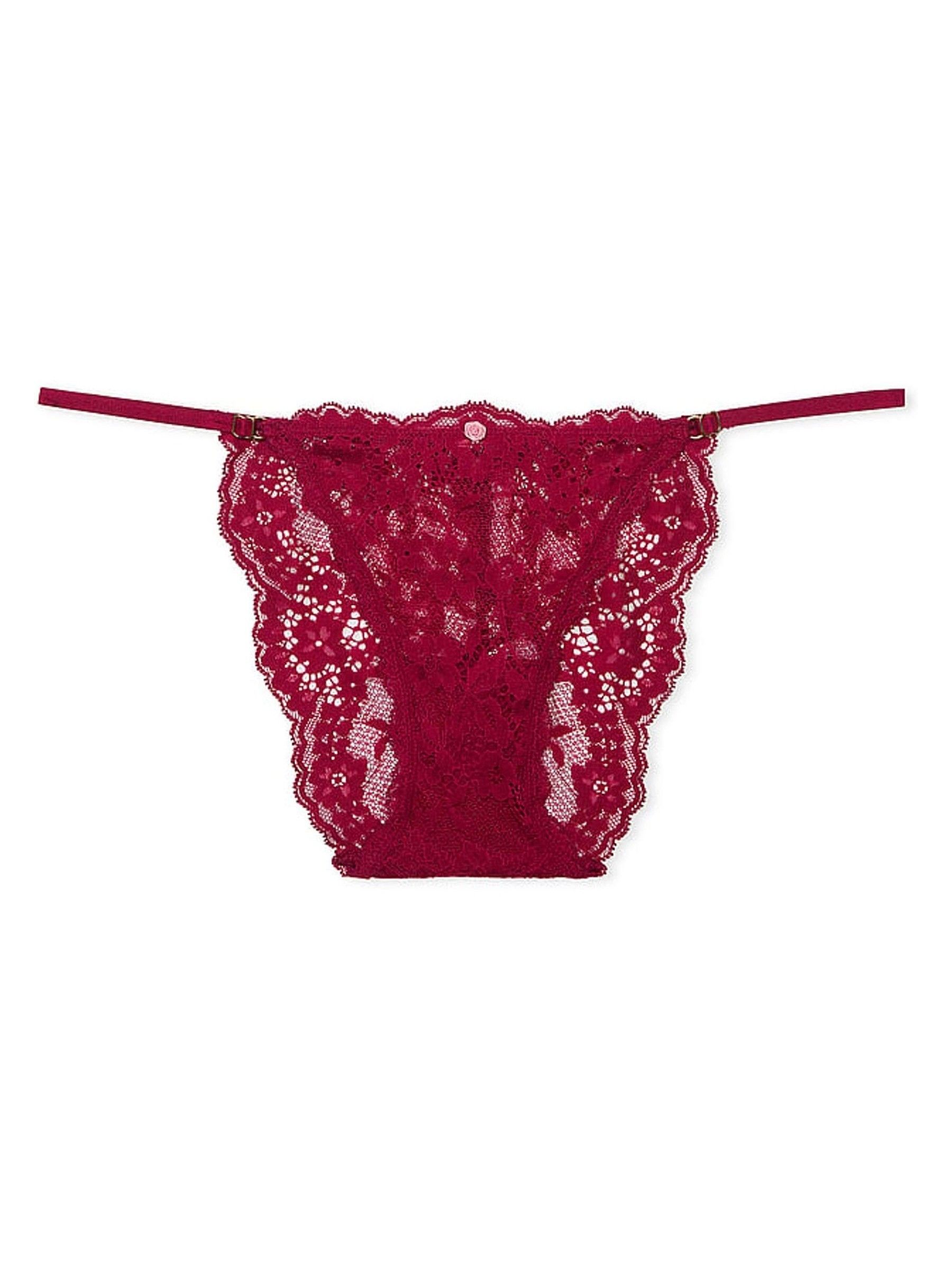 Campari Red Bikini Lace Knickers - Image 3 of 3
