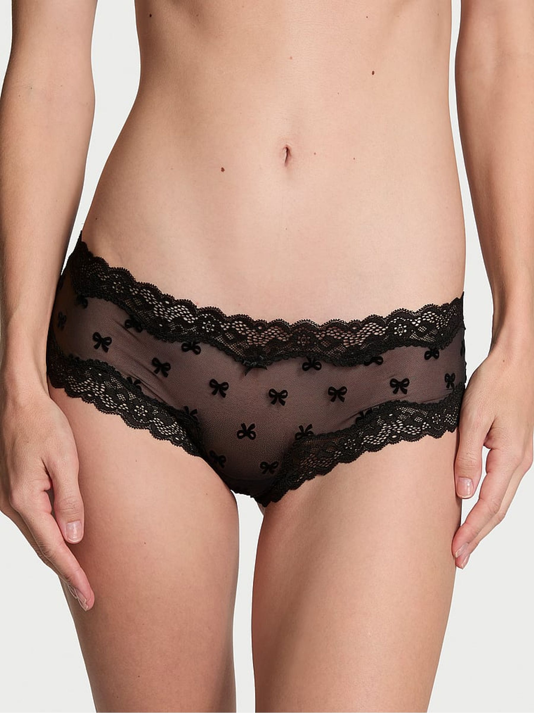 Black Bows Cheeky Knickers - Image 1 of 3