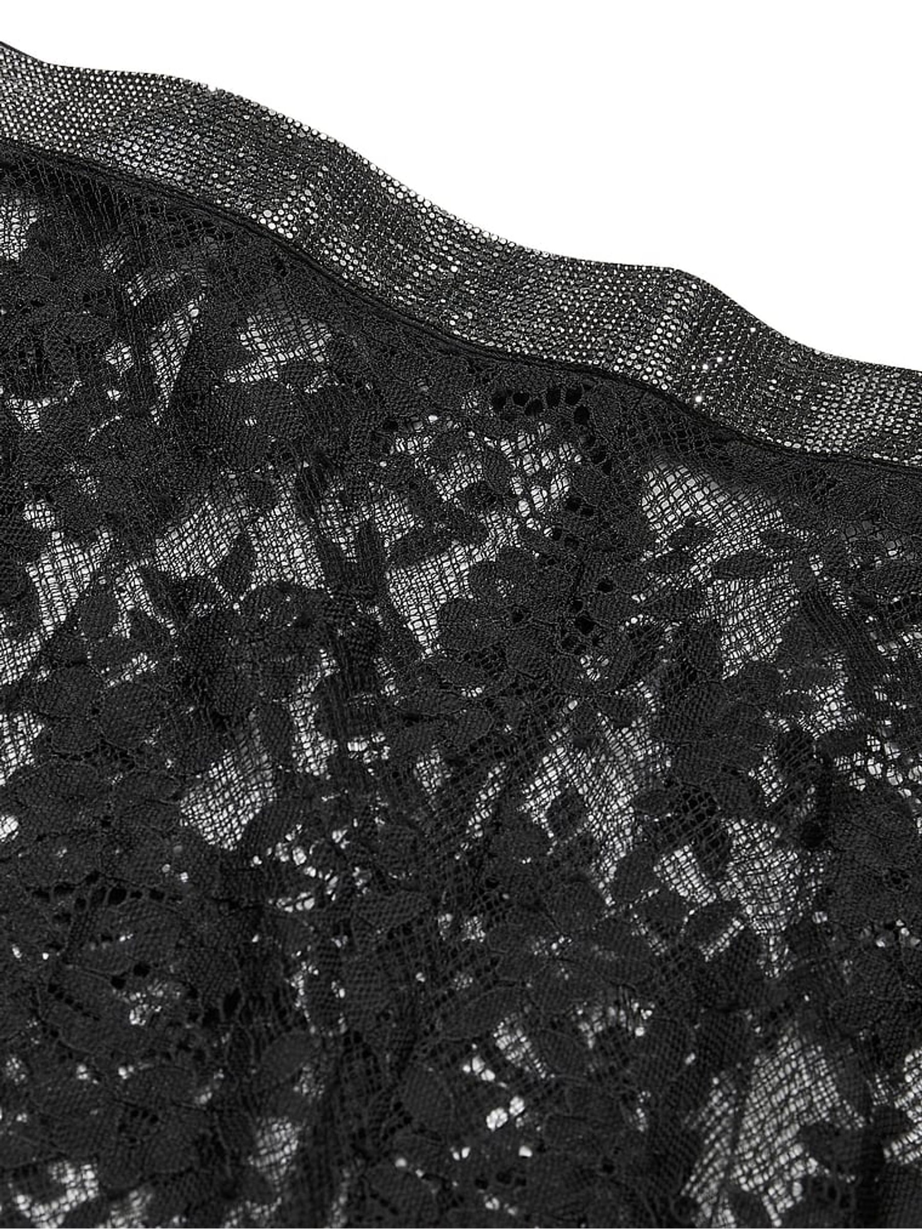 Black Twinkle Lace Trousers - Image 4 of 4
