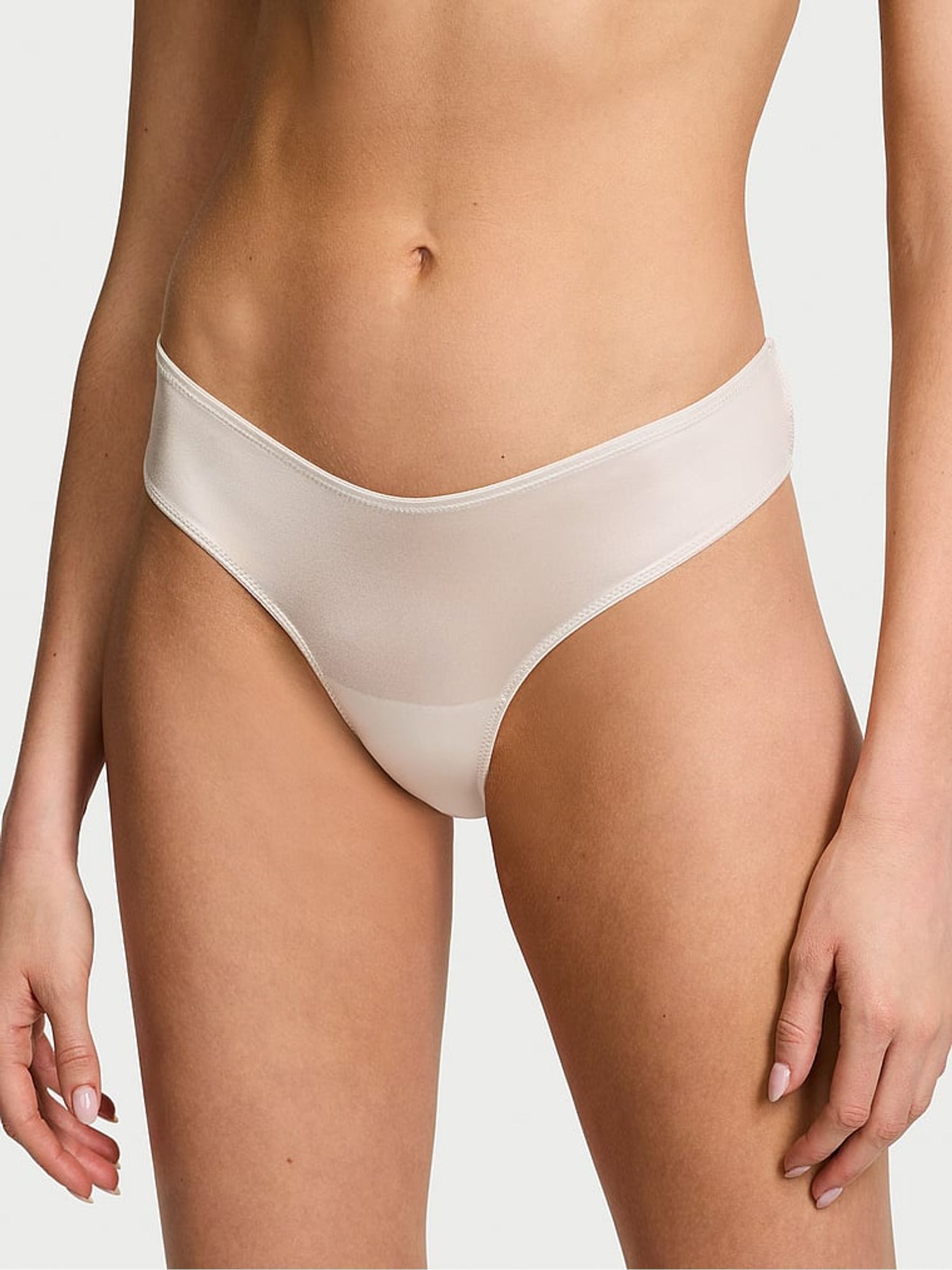 Delfin Grey Star Hardware Cheeky Open Back Knickers - Image 1 of 4