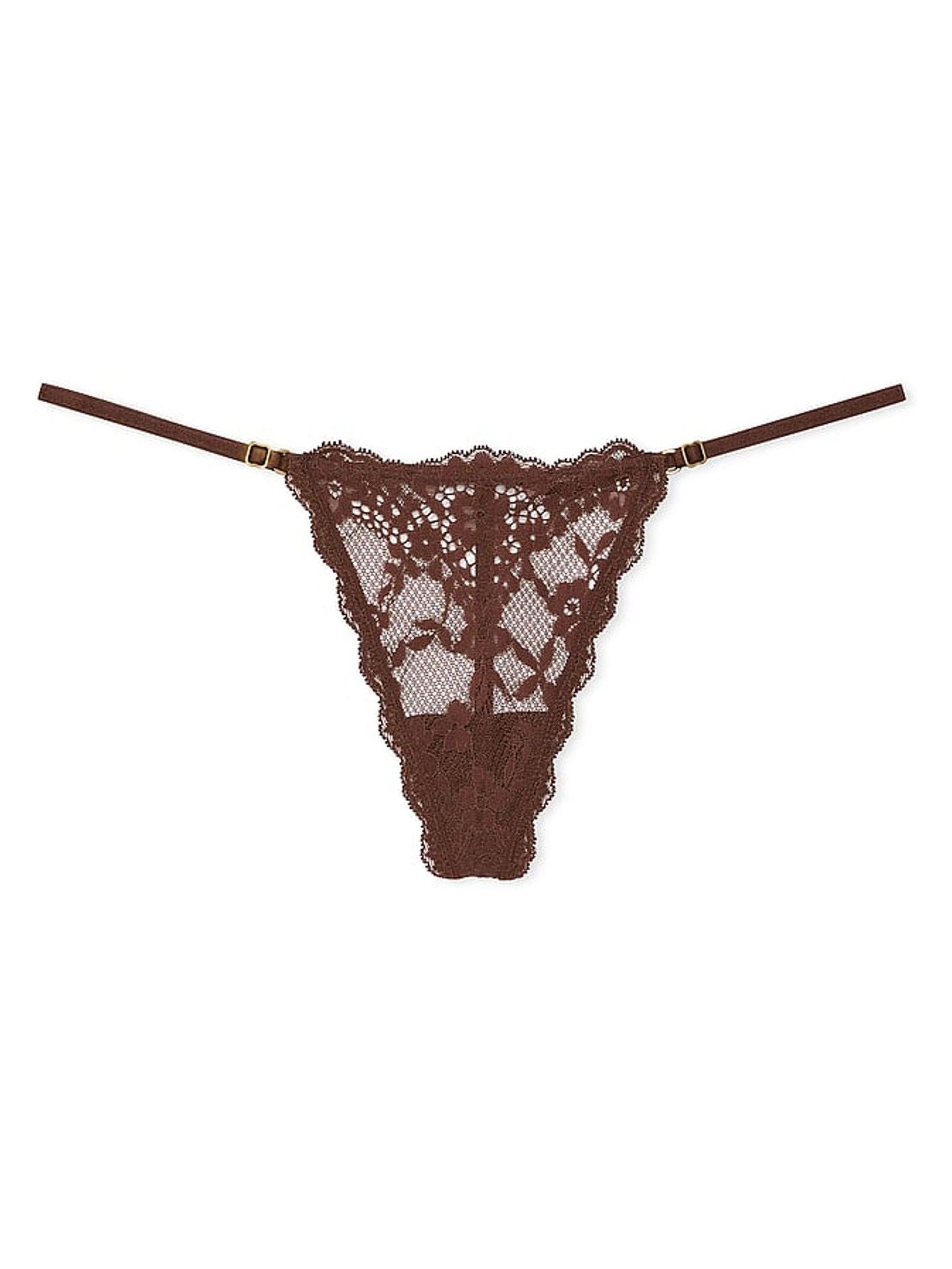 Ganache Nude G String Lace Knickers - Image 3 of 3