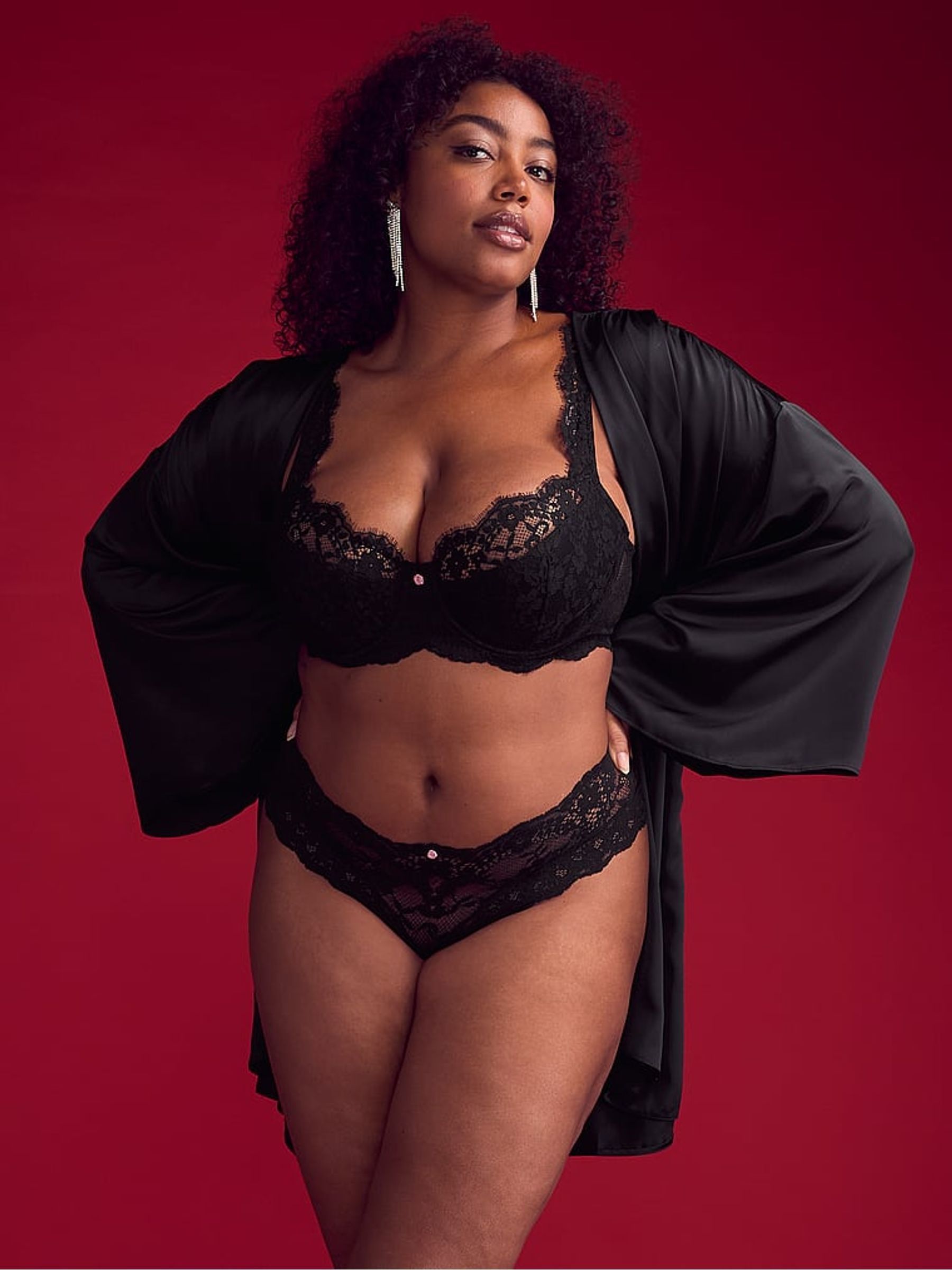Black Hipster Lace Knickers - Image 3 of 4