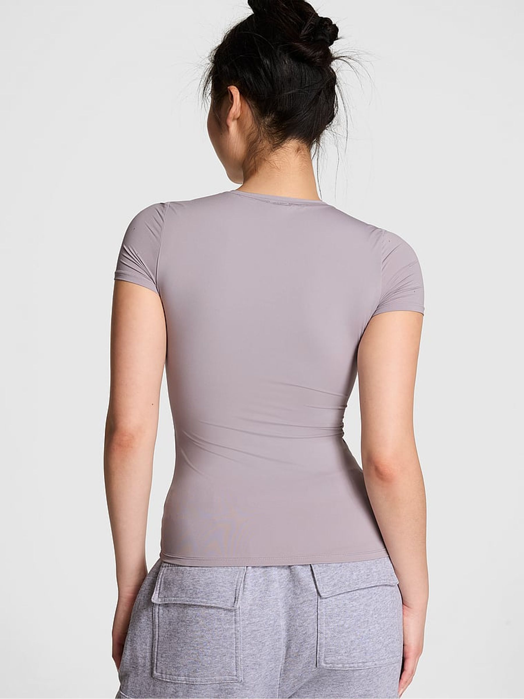 Dusty Purple Diamante Soft Stretch T-Shirt - Image 2 of 3