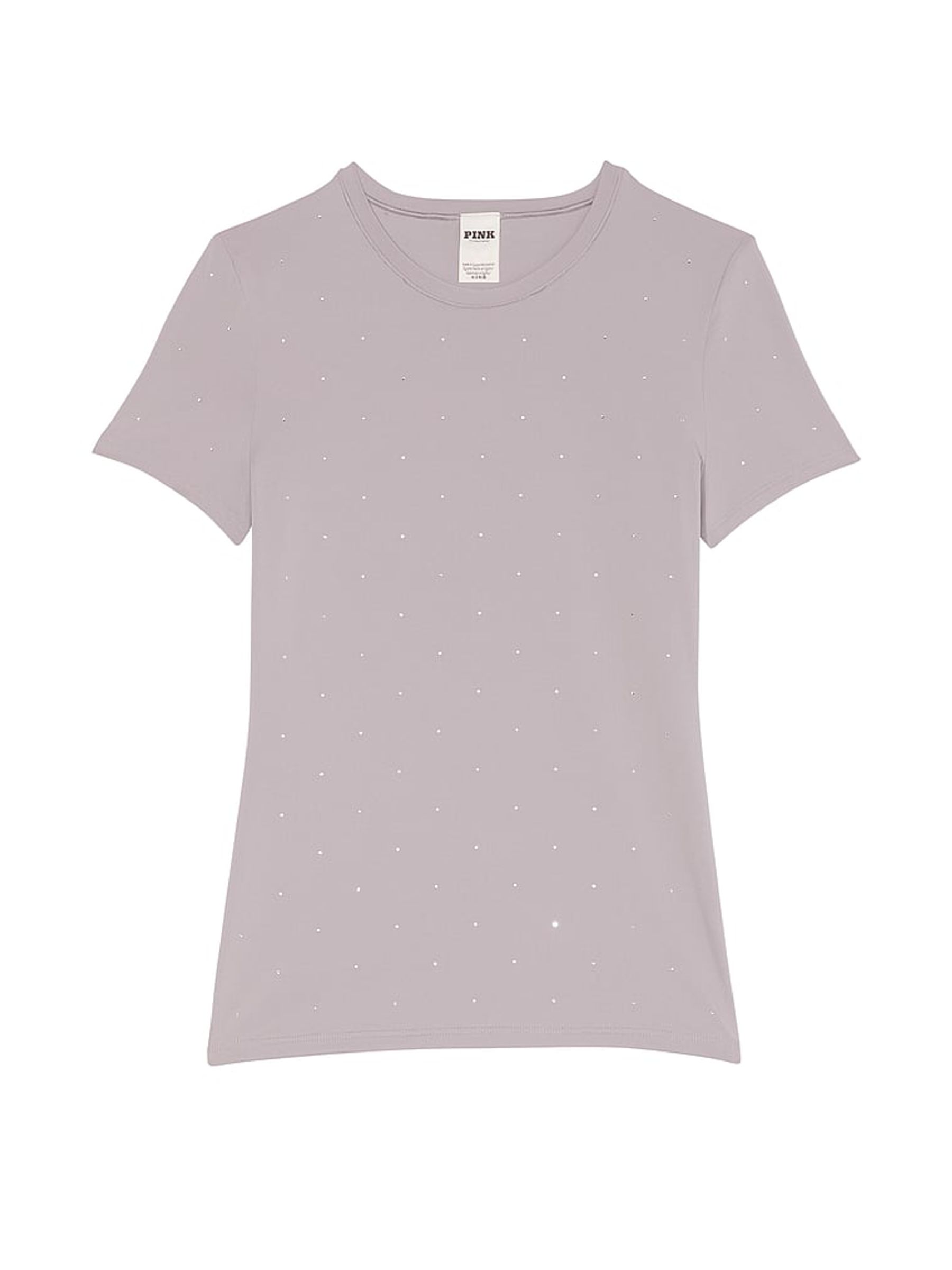 Dusty Purple Diamante Soft Stretch T-Shirt - Image 3 of 3