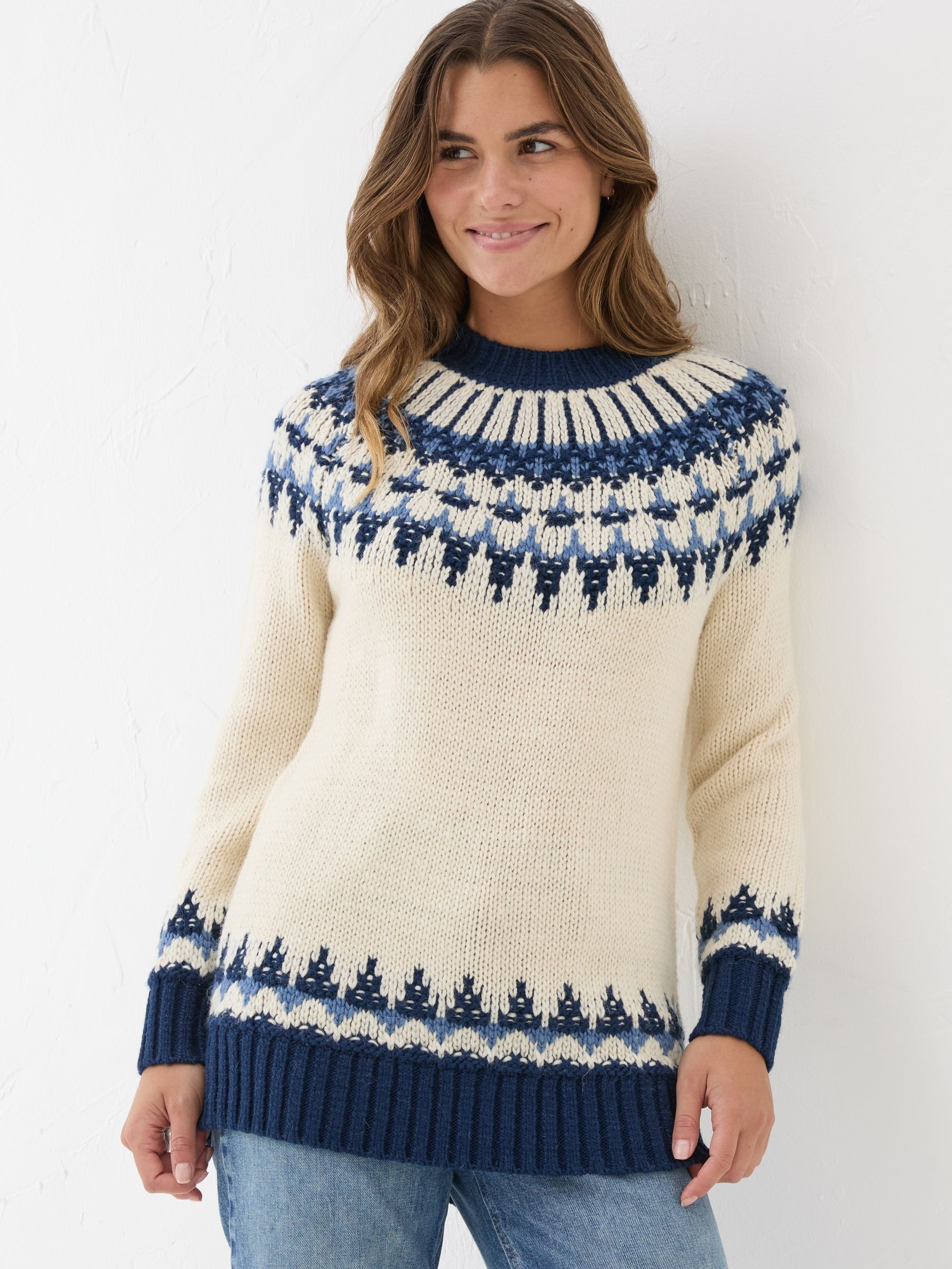 Ivory Archie Pattern Tunic - Image 1 of 6