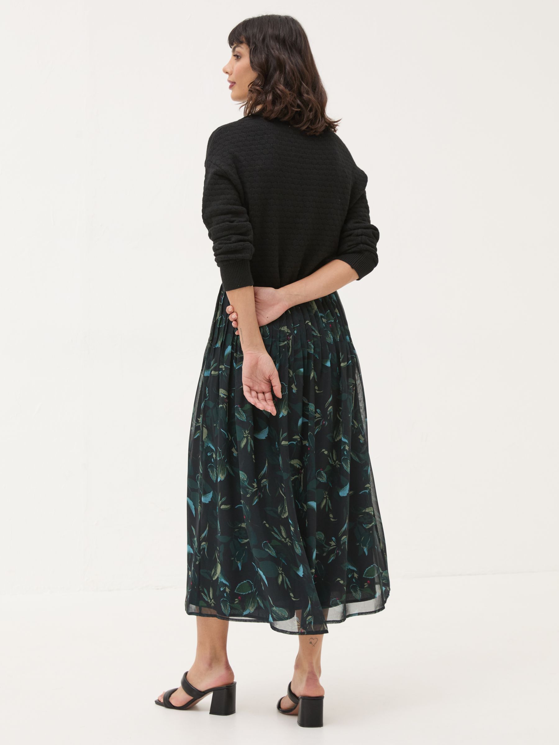 Black Dark Skies Nadine Pleat Skirt - Image 2 of 6