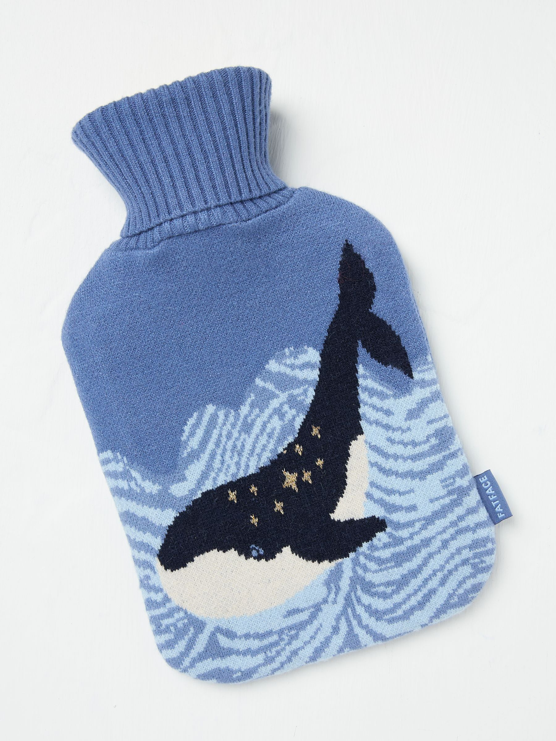 Blue Shelter Whale Hot Water Bottle - Image 1 of 2