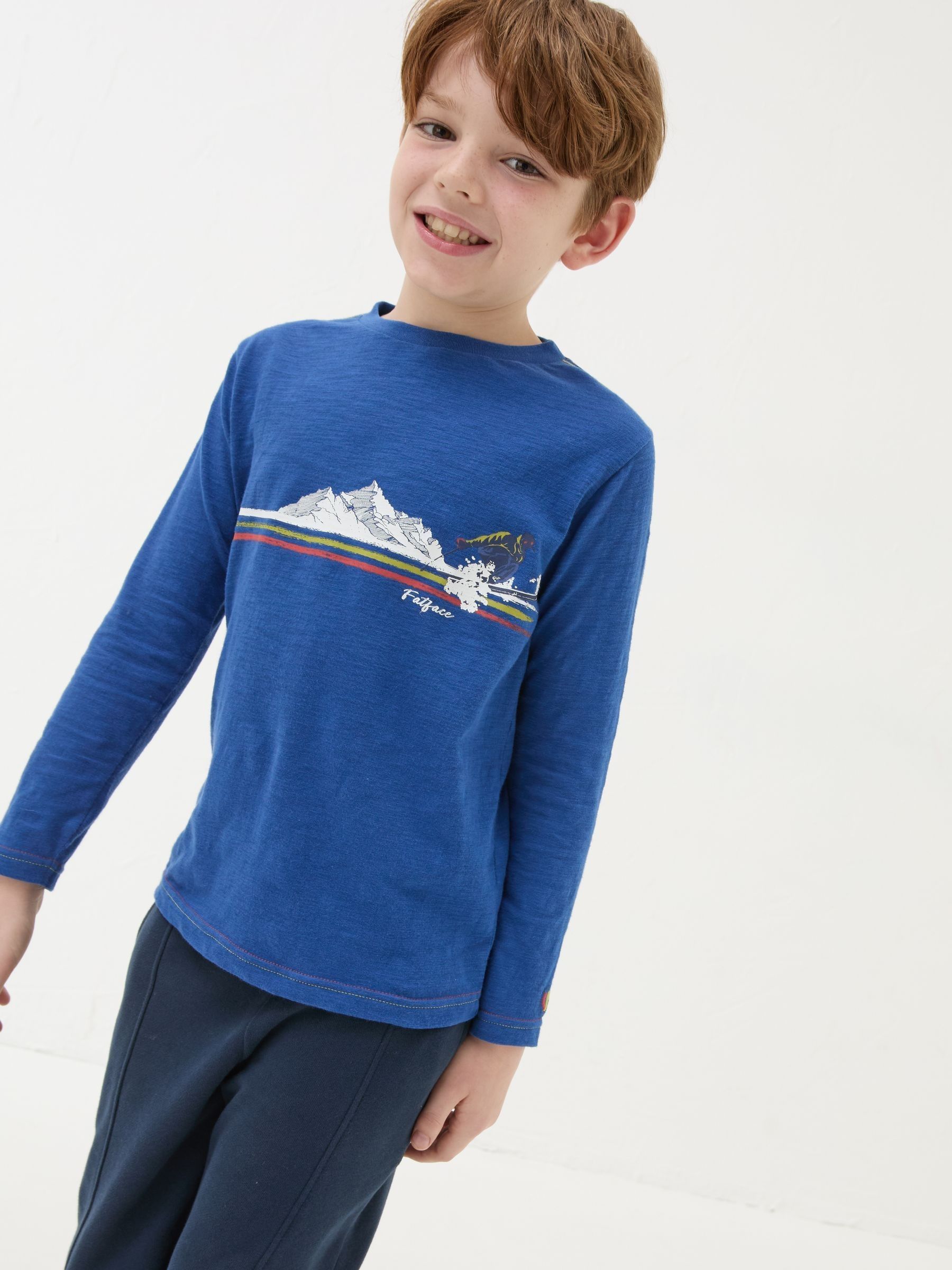 Cobalt Blue Ski T-Shirt - Image 1 of 6