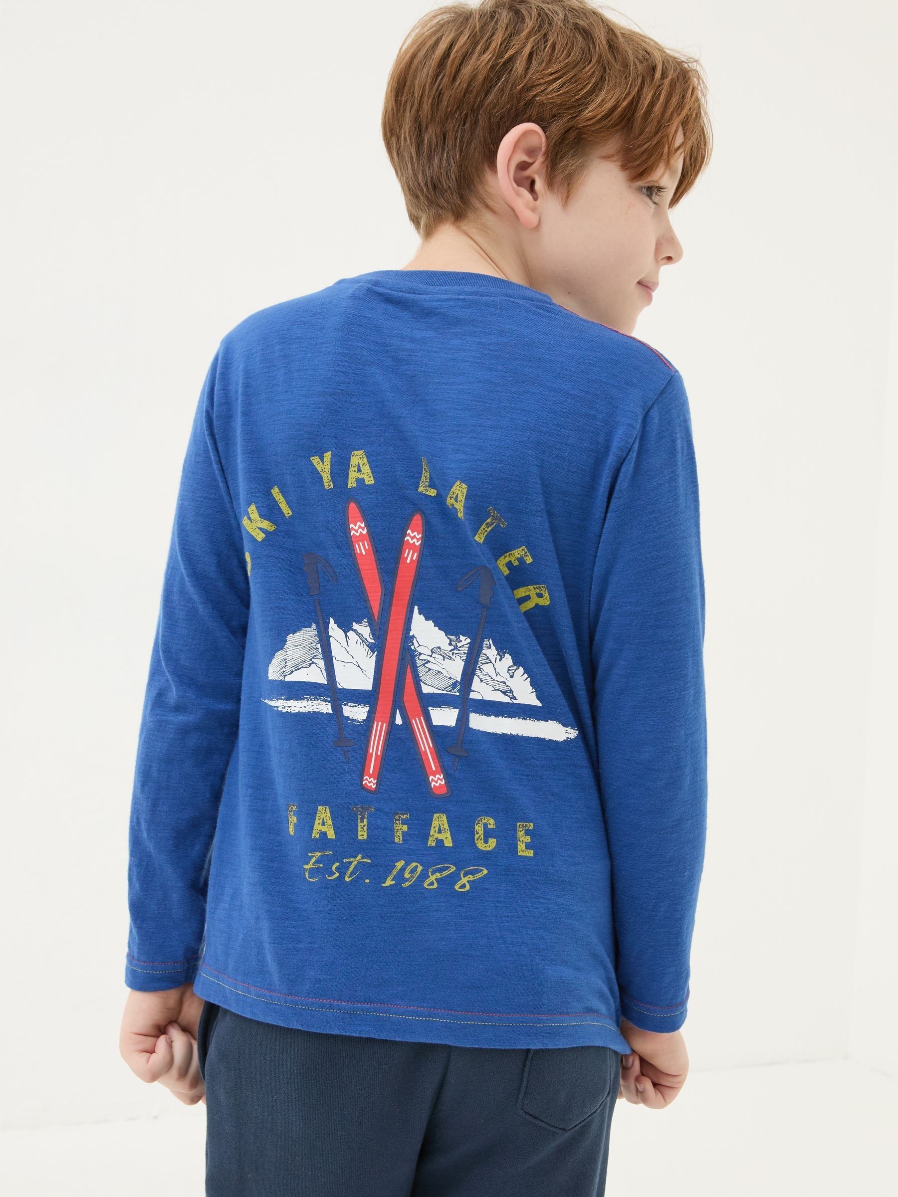 Cobalt Blue Ski T-Shirt - Image 2 of 6