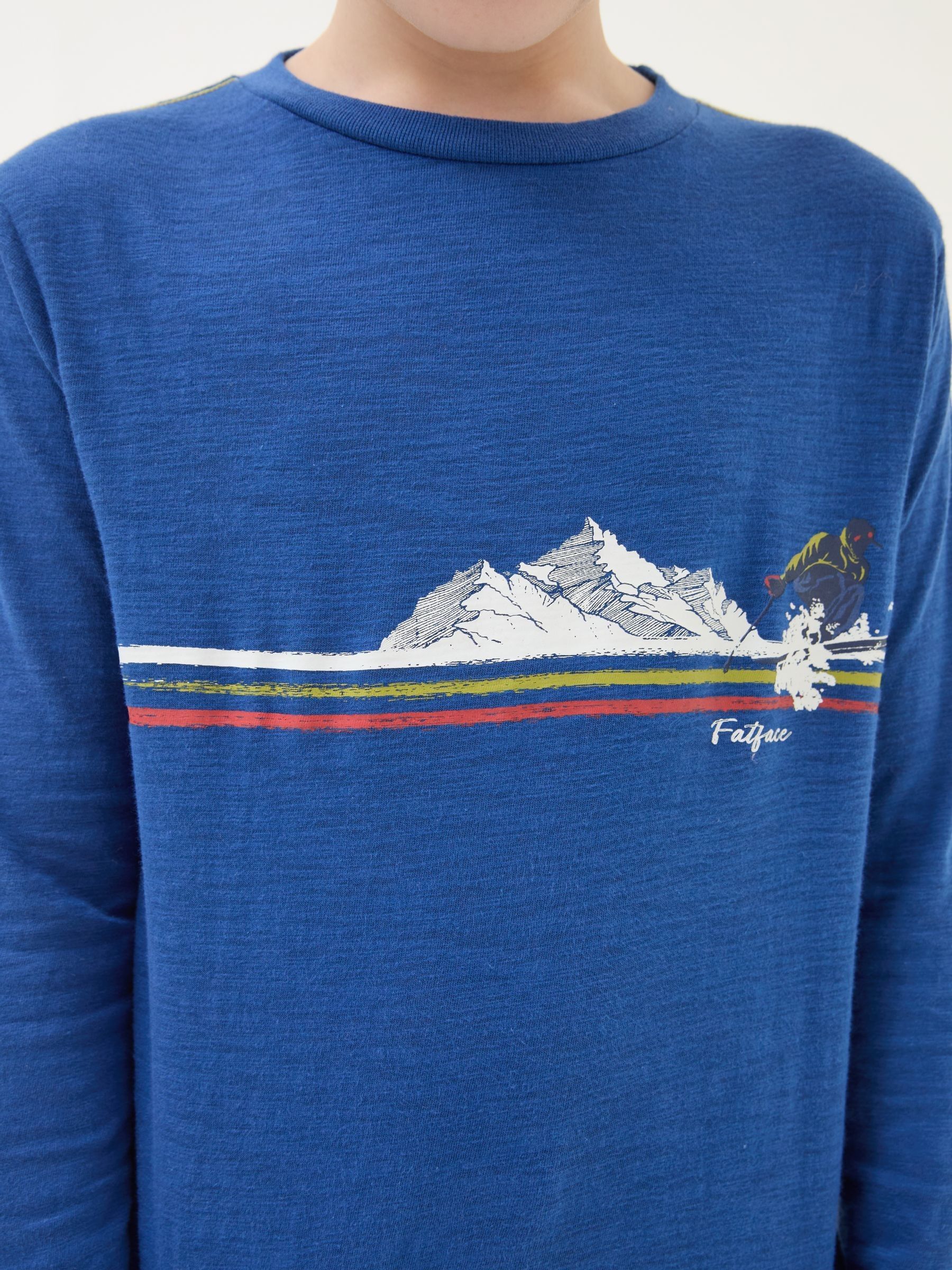 Cobalt Blue Ski T-Shirt - Image 4 of 6