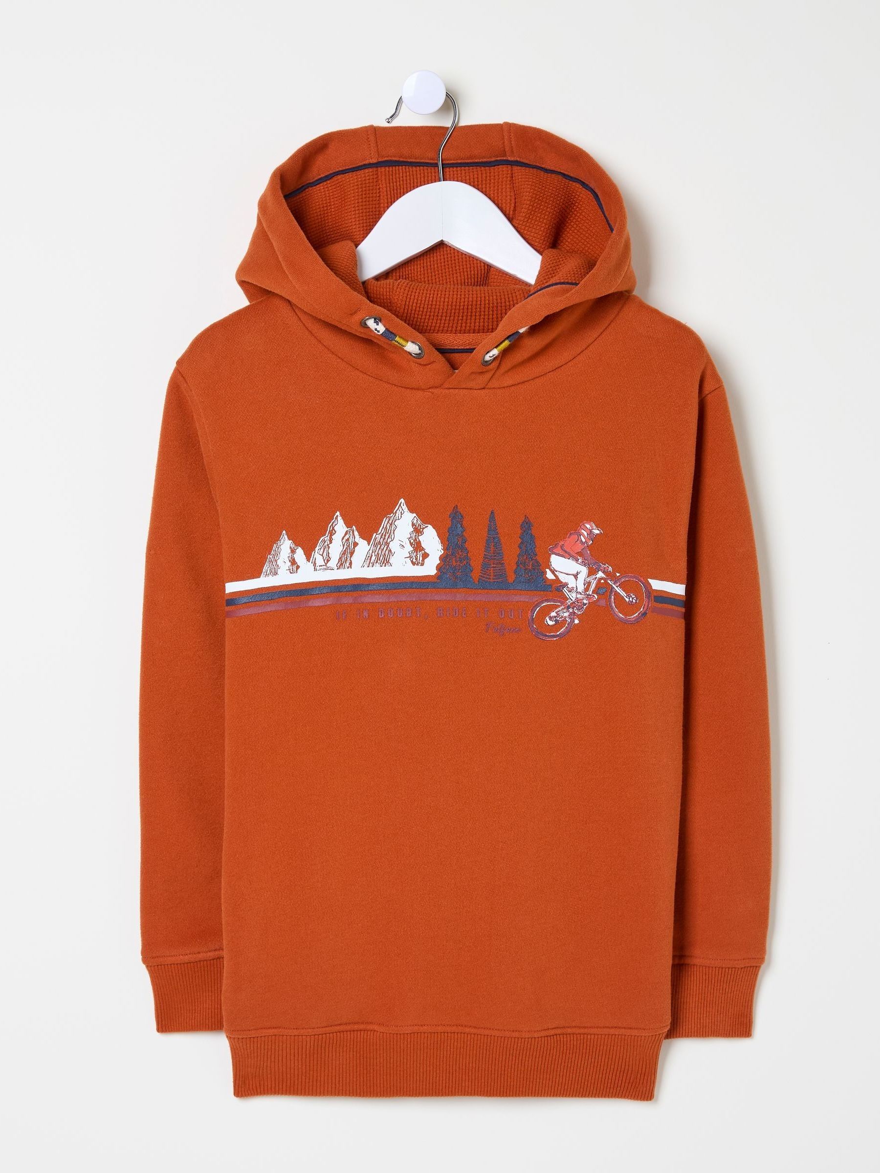 Orange Graphic Hoodie - Image 4 of 4