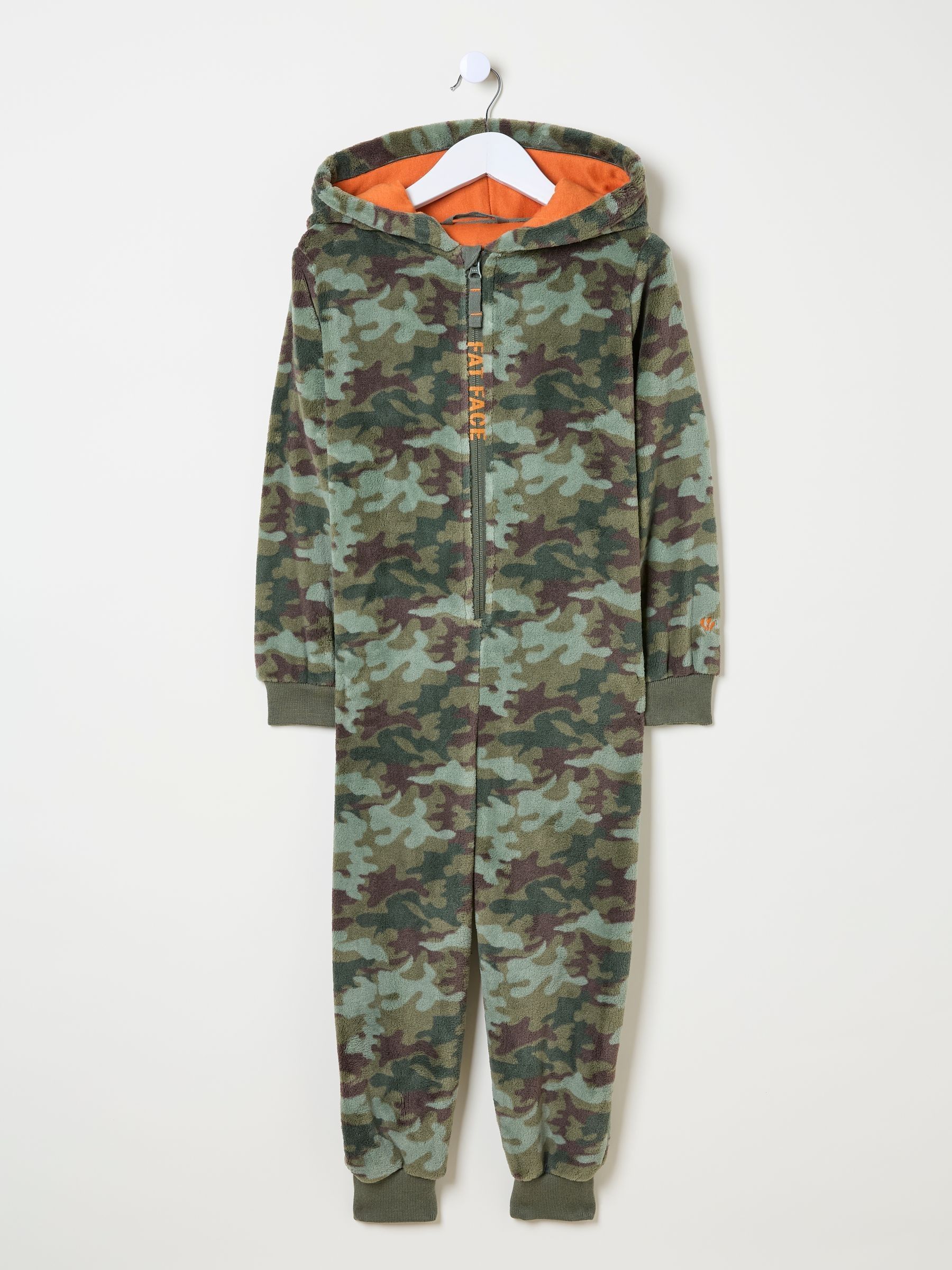 Khaki Green Camo Fleece All-In-One - Image 4 of 4