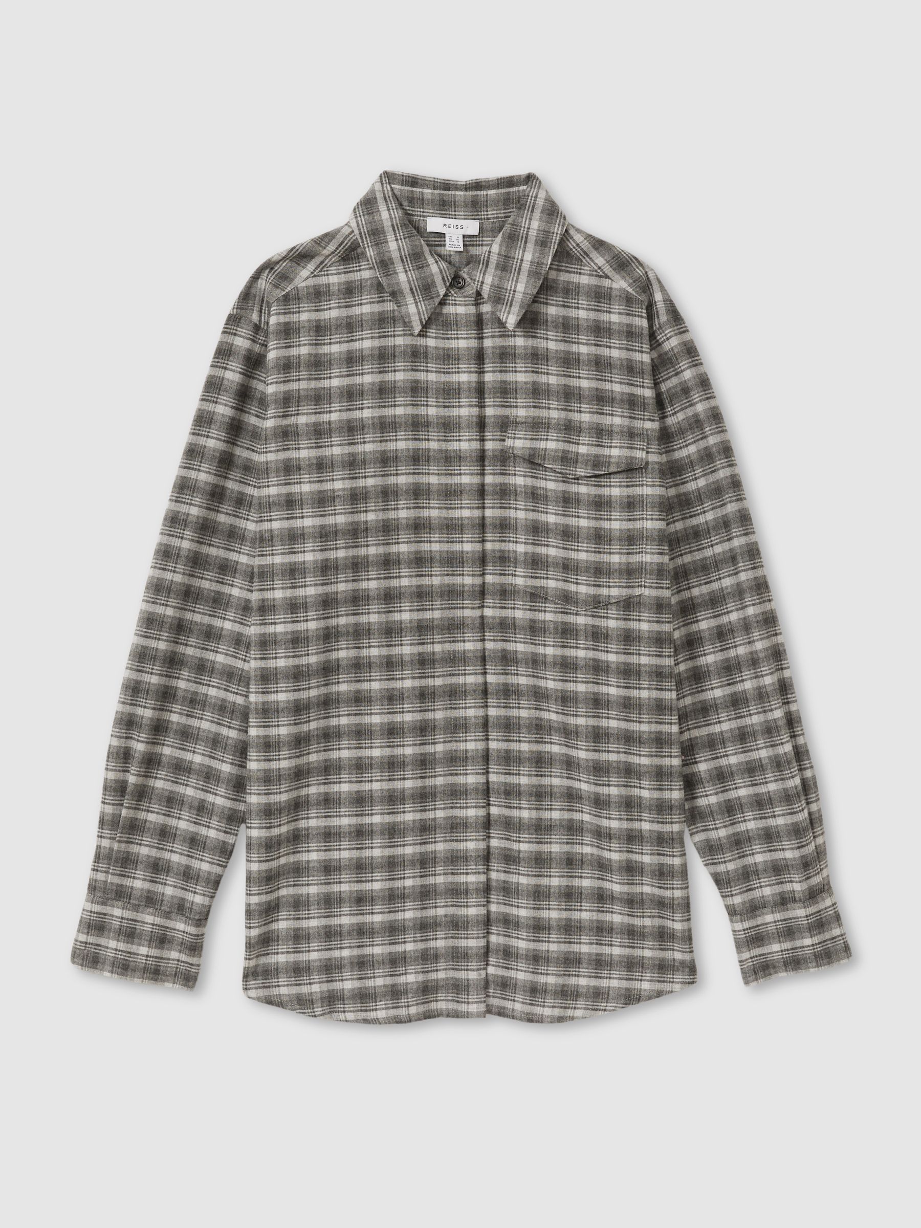 Lorena Grey Checked Button-Through Shirt - Image 2 of 5