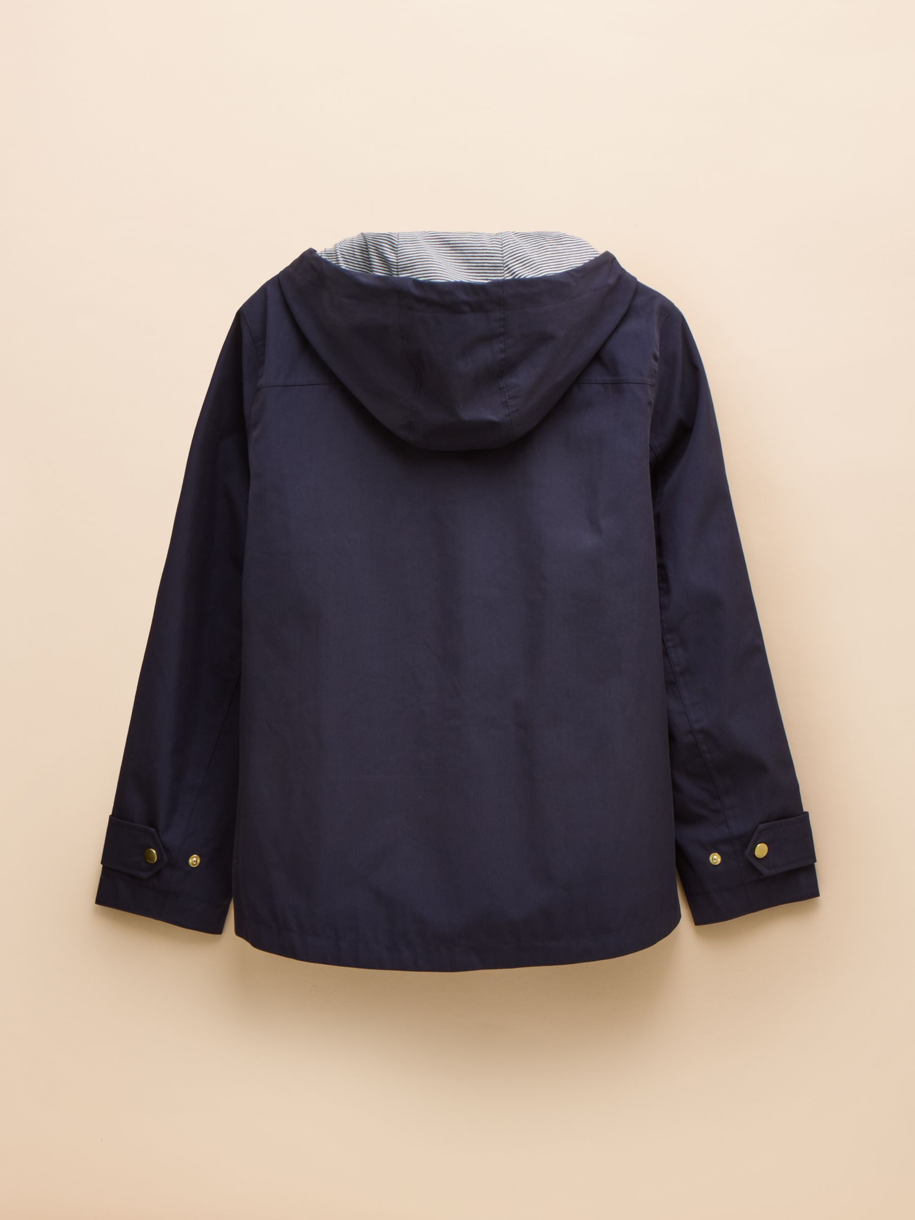 Waterproof Navy Raincoat with Hood - Image 2 of 5