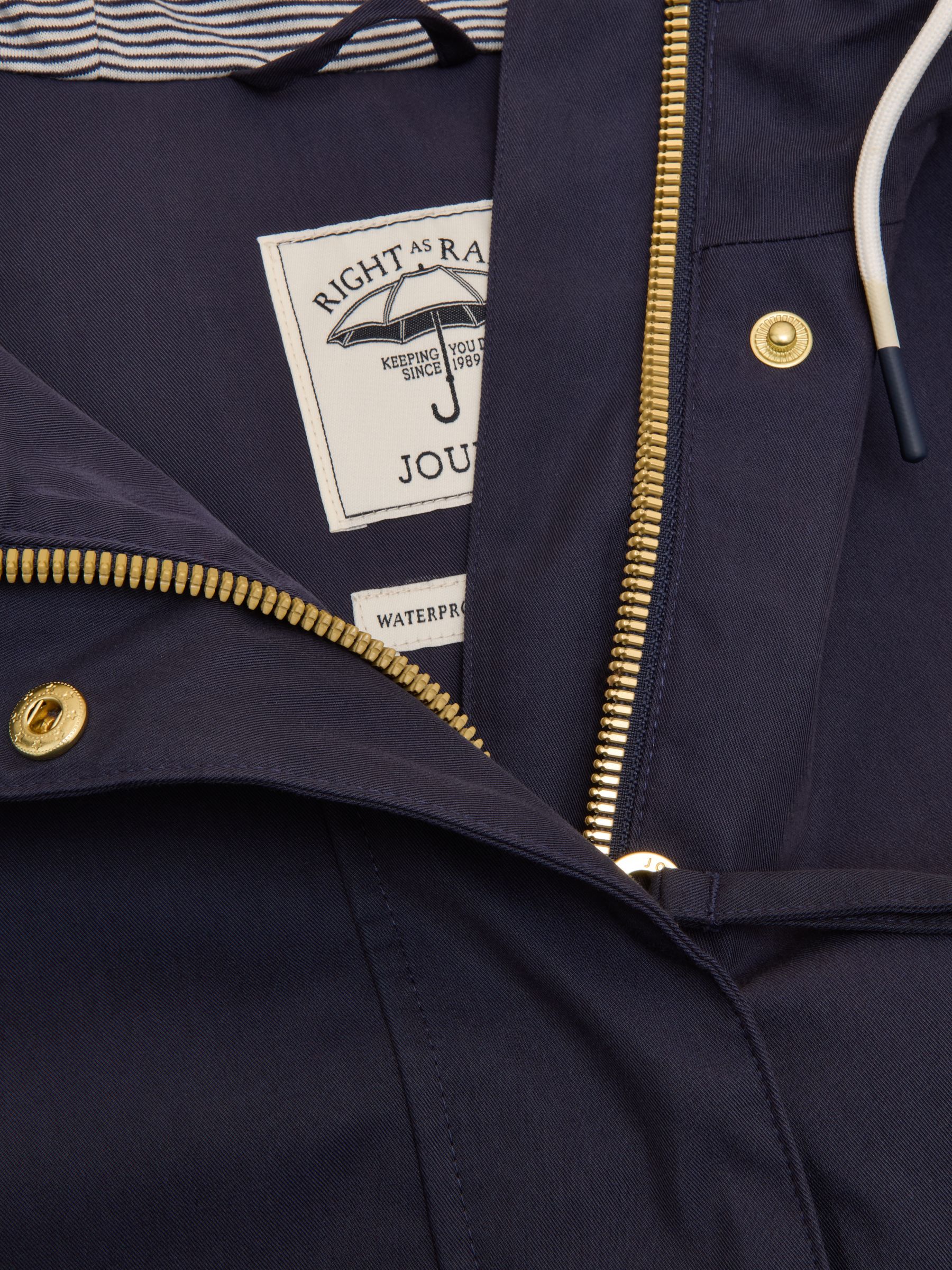 Waterproof Navy Raincoat with Hood - Image 4 of 5